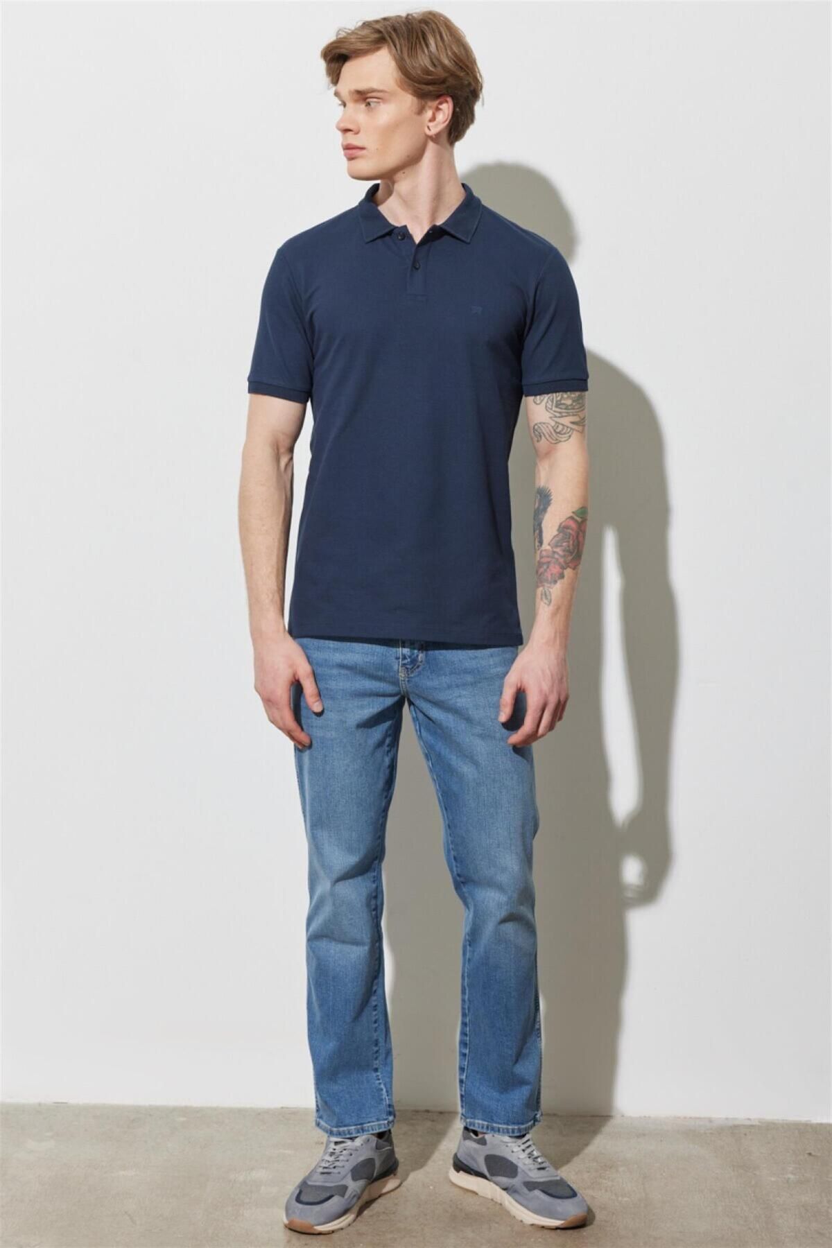 تی شرت یقه پولو آبی مردانه پیراهن چوگان یاکا Wrangler