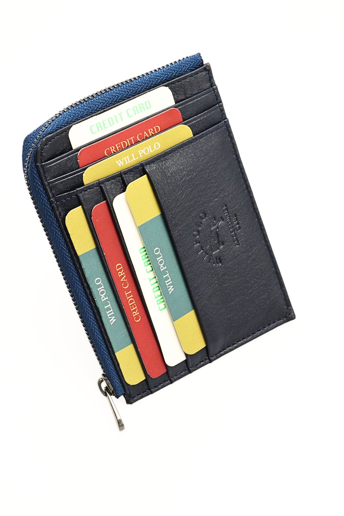 willpolo-Large Size Genuine Leather Women's Wallet - Card Holder, Zipper Compartment 3