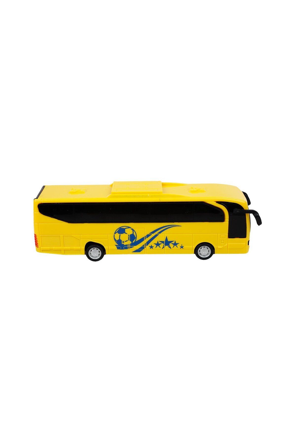 Shem-Toy Frictional School Bus Frictional School Car Patterned Bus Yellow Color Toy Bus 22 cm 4