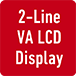 2-Line VA LCD Display