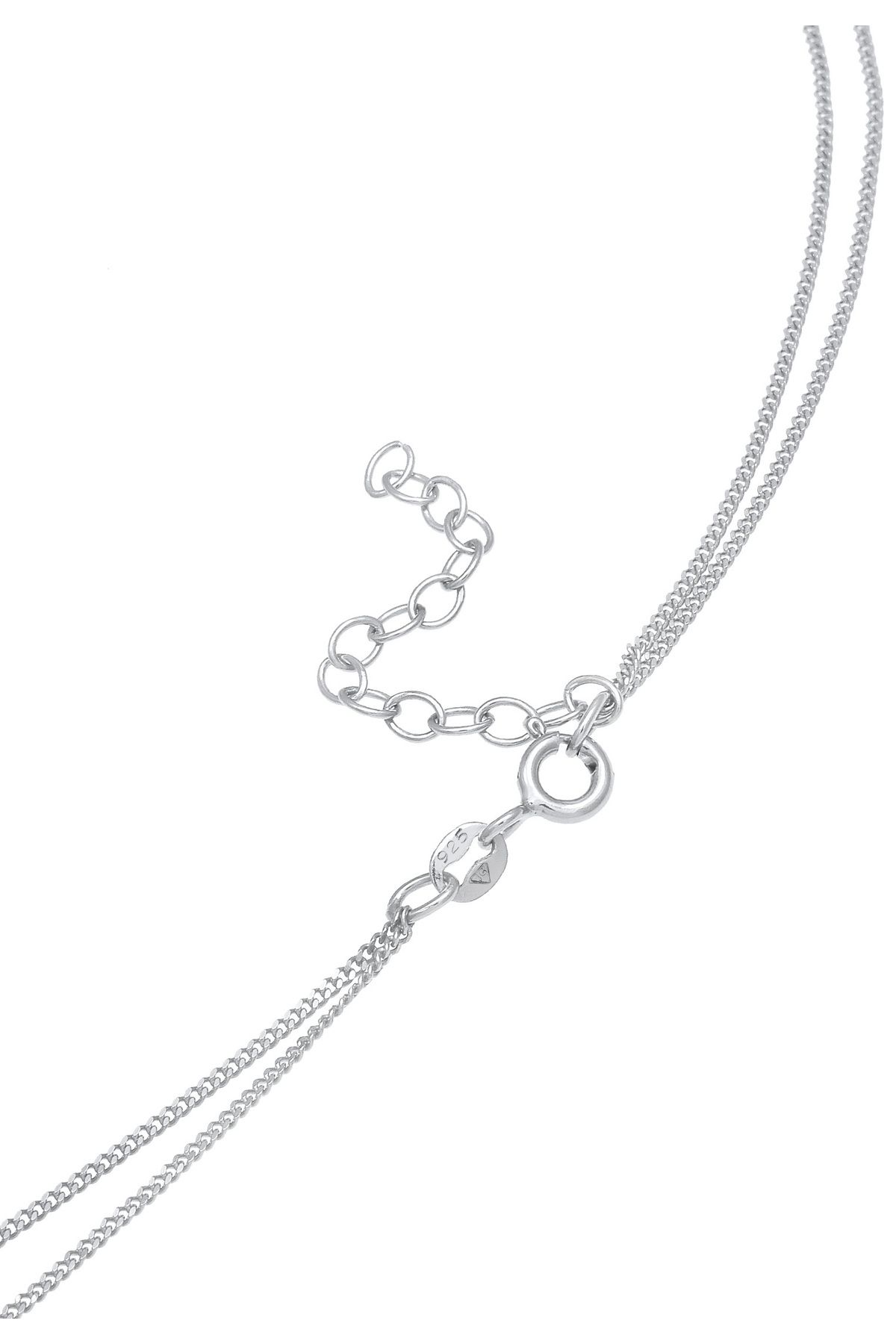 ELLI-Halskette Choker Layering Disc Kreis Geo 925 Silber 5