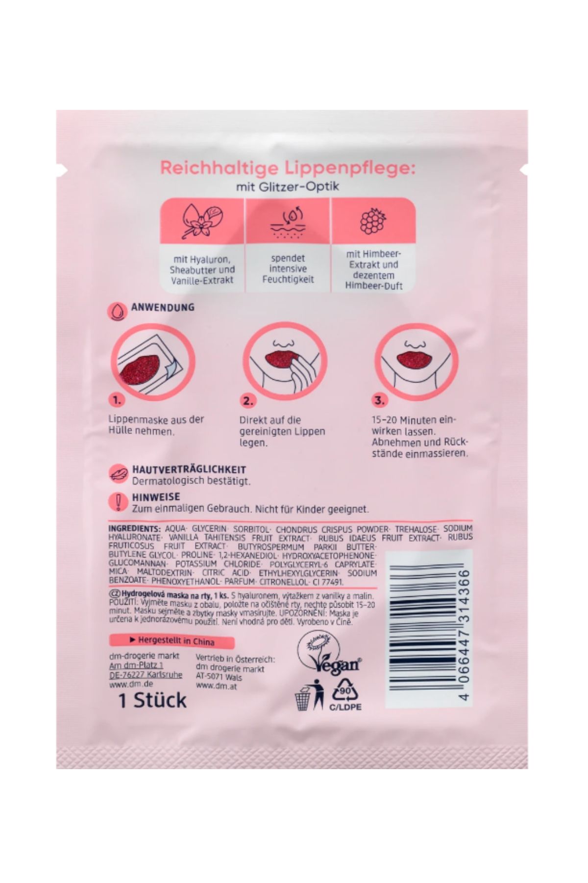 BALEA-Vanilla Extract Hydrogel Lip Mask 3