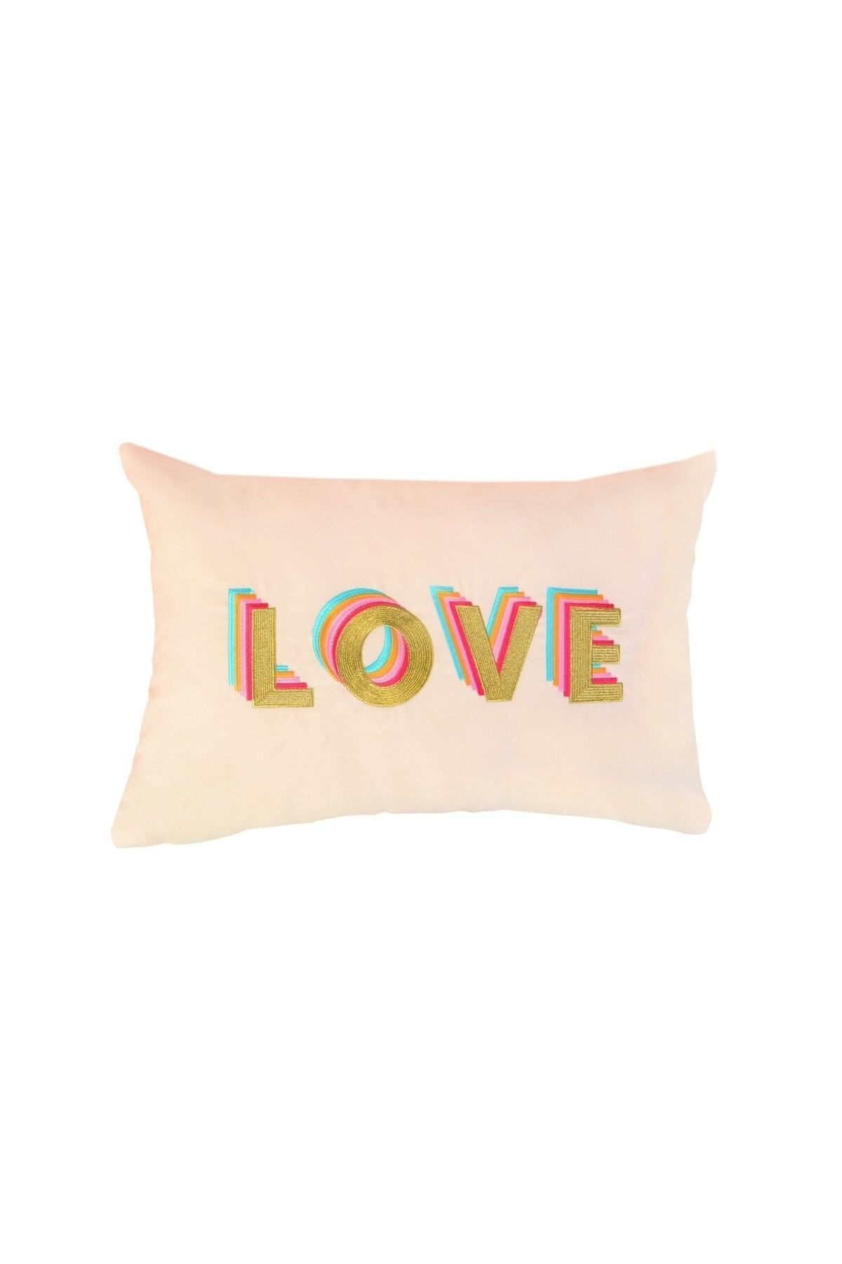 ge living-Husă de pernă decorativă din seria Rainbow cu model Love 5