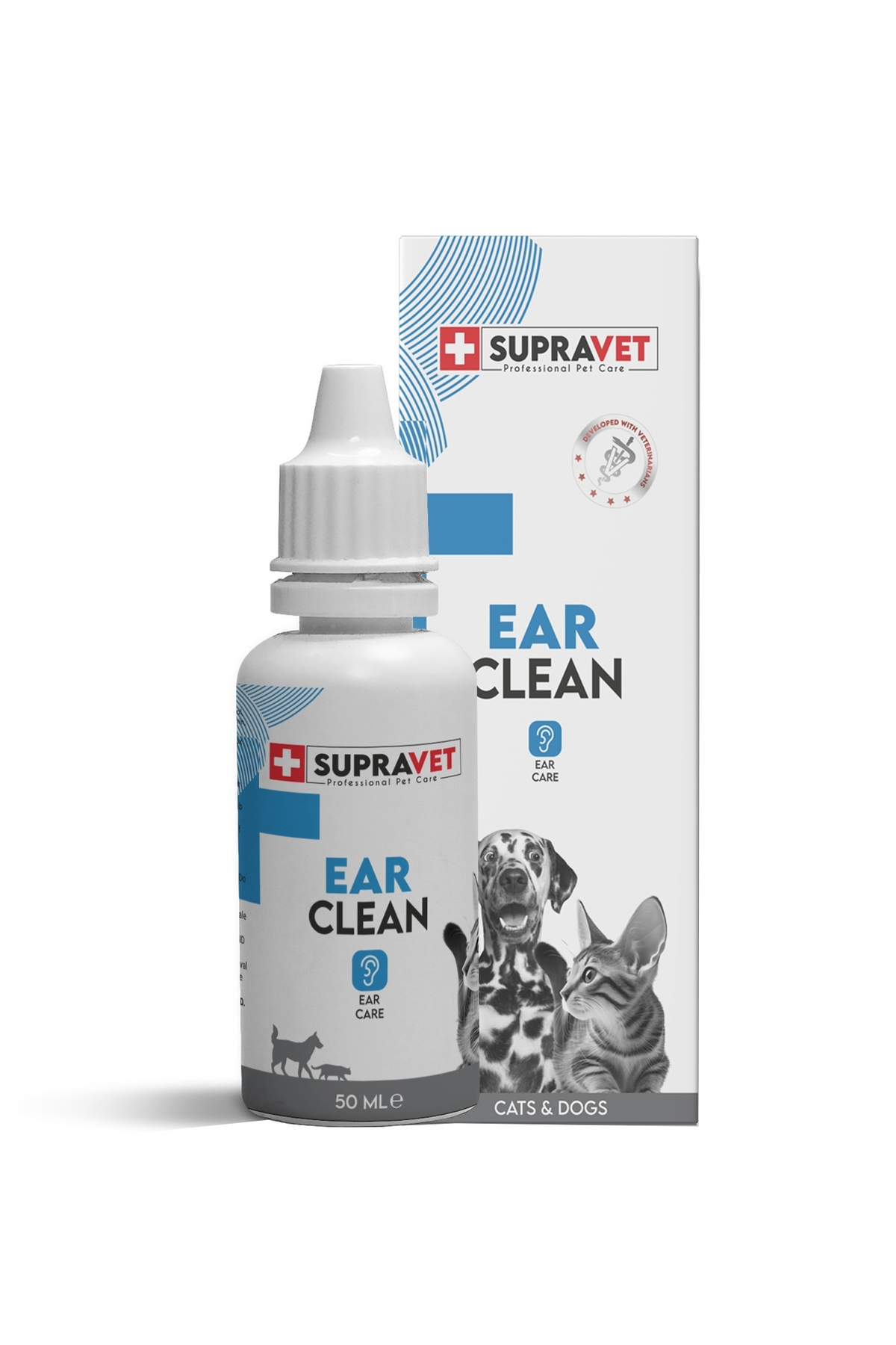 Supravet Ear Clean Kedi Köpek Kulak Temizleme Solüsyonu 50 Ml