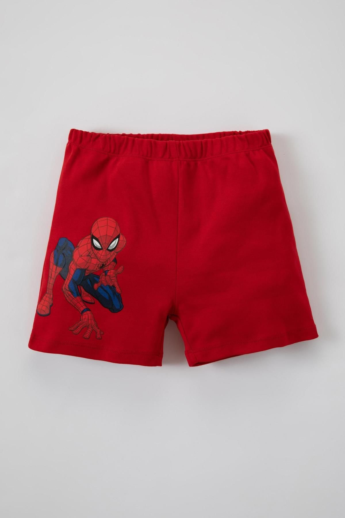 DeFacto-Kurzarm-Ripppyjama-Set „Marvel Spiderman“ für Babys (Jungen) Z4306a223hs 5