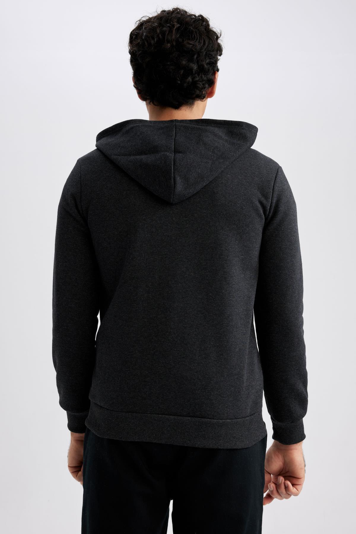 سویشرت مردانه خاکستری دفاکتو | Z9678AZ22AU اورجینال - تصویر 5