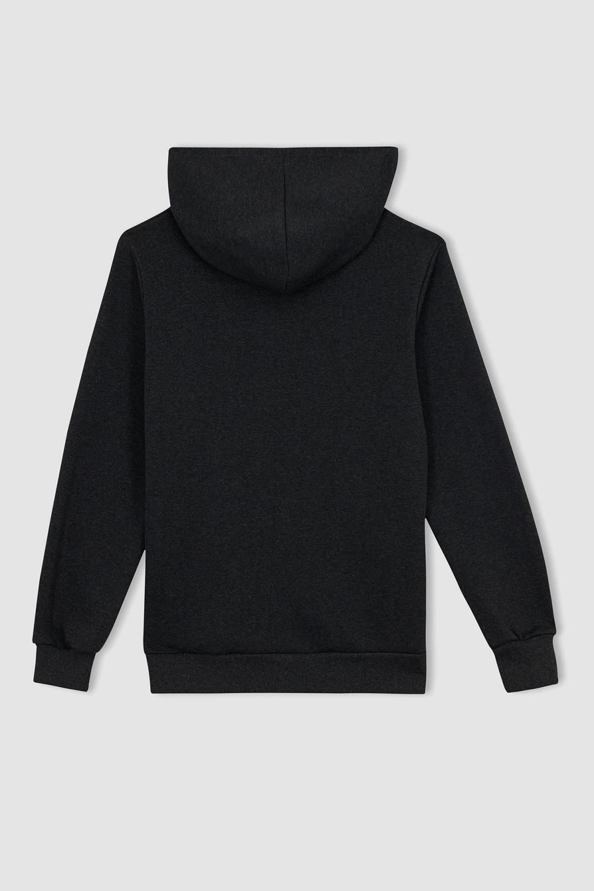 سویشرت مردانه خاکستری دفاکتو | Z9678AZ22AU اورجینال - تصویر 8