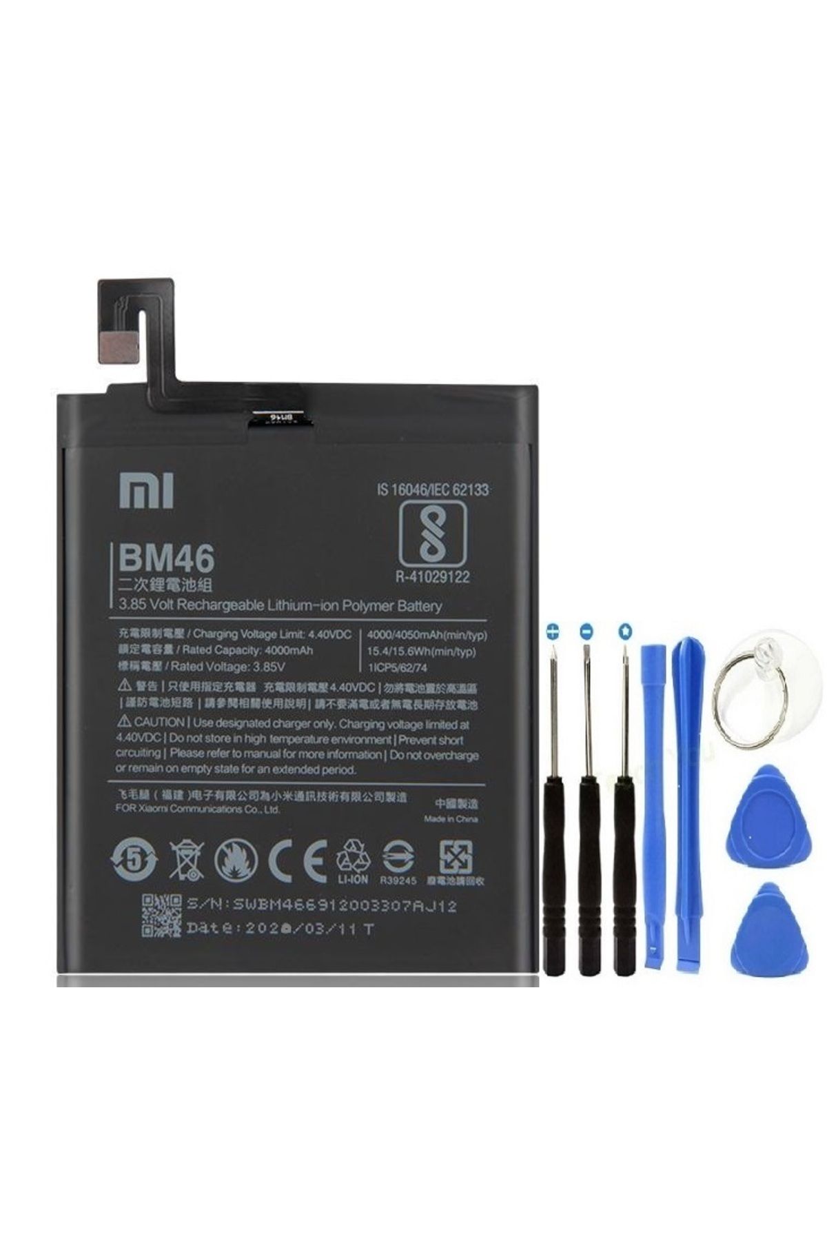 Mi Redmi Note 3 Uyumlu Pil Batarya + Tamir Seti BM46
