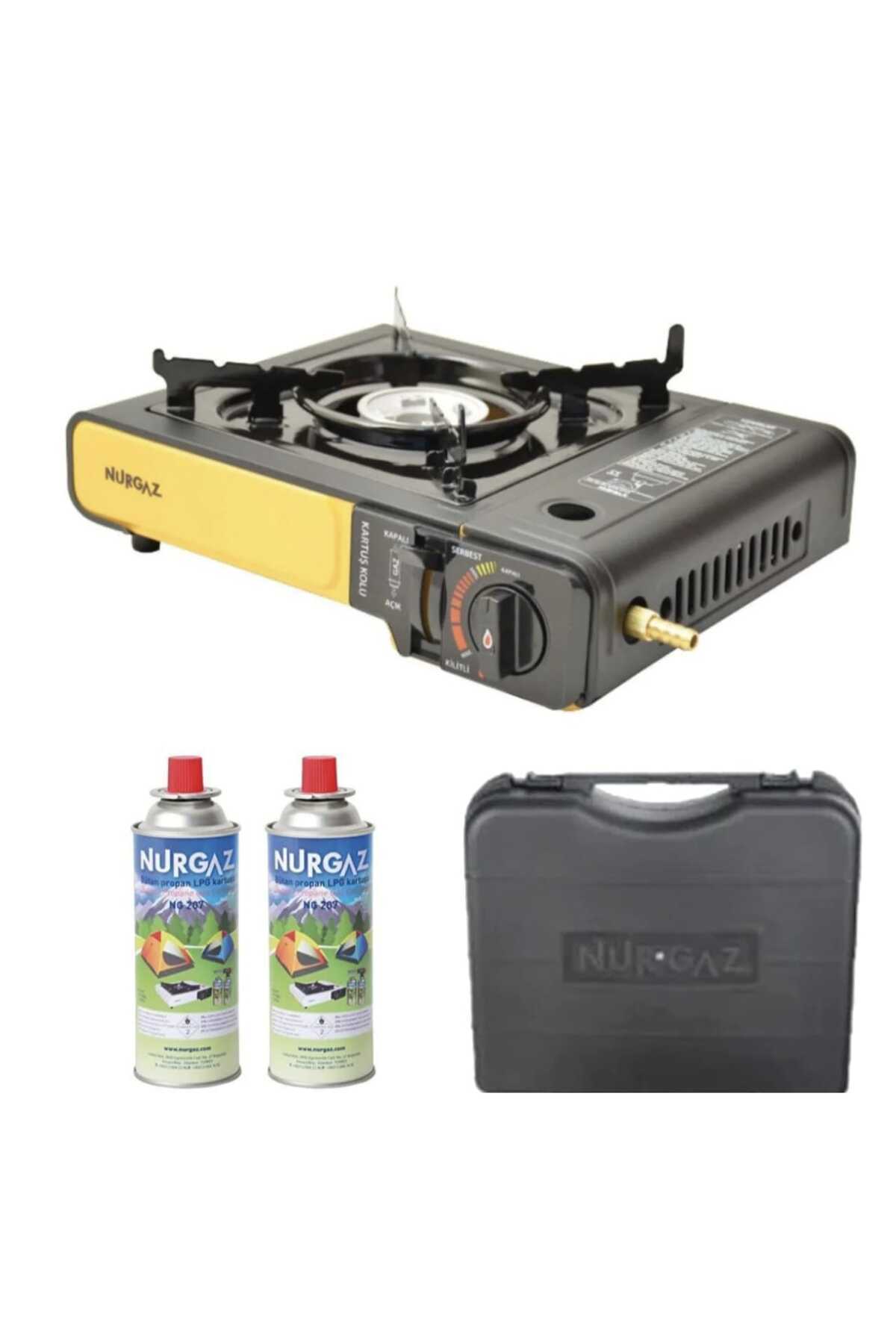 Kılıçaslan Camp Tüp Bağlantılı Portatif Kamp Ocağı 2 Adet 220 gr Kartuş