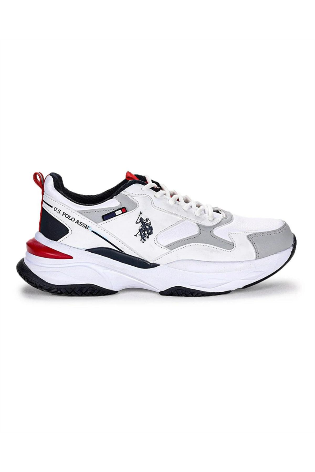 پایه. پولو اسن. کفش کتانی سفید مردانه Solidar 3pr U.S. Polo Assn.