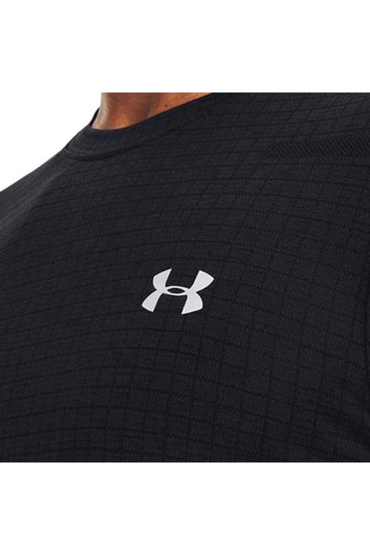 تی شرت مشکی مردانه آستین کوتاه شبکه یکپارچه 1376921 001 Under Armour
