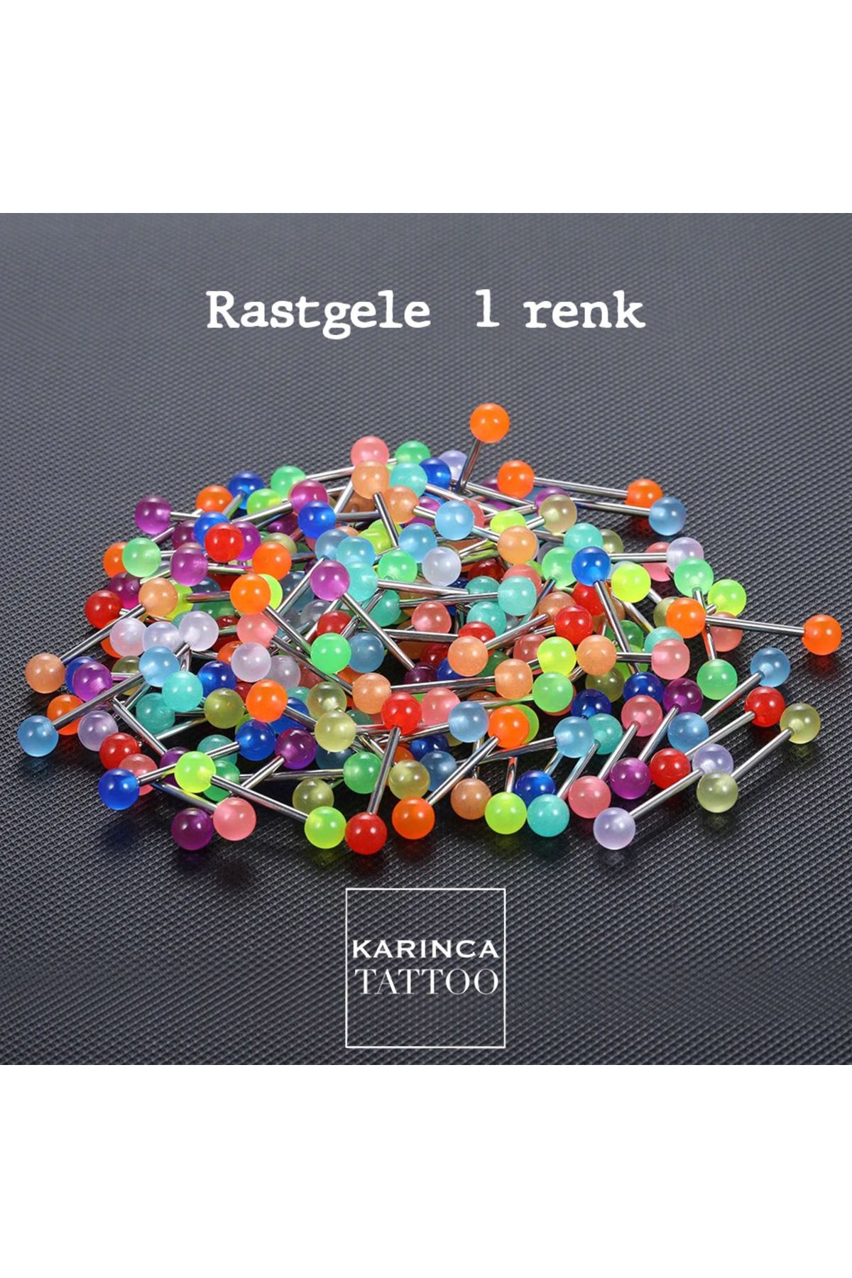 Karınca Piercing-Random 1 Colorful Tongue Piercing 2