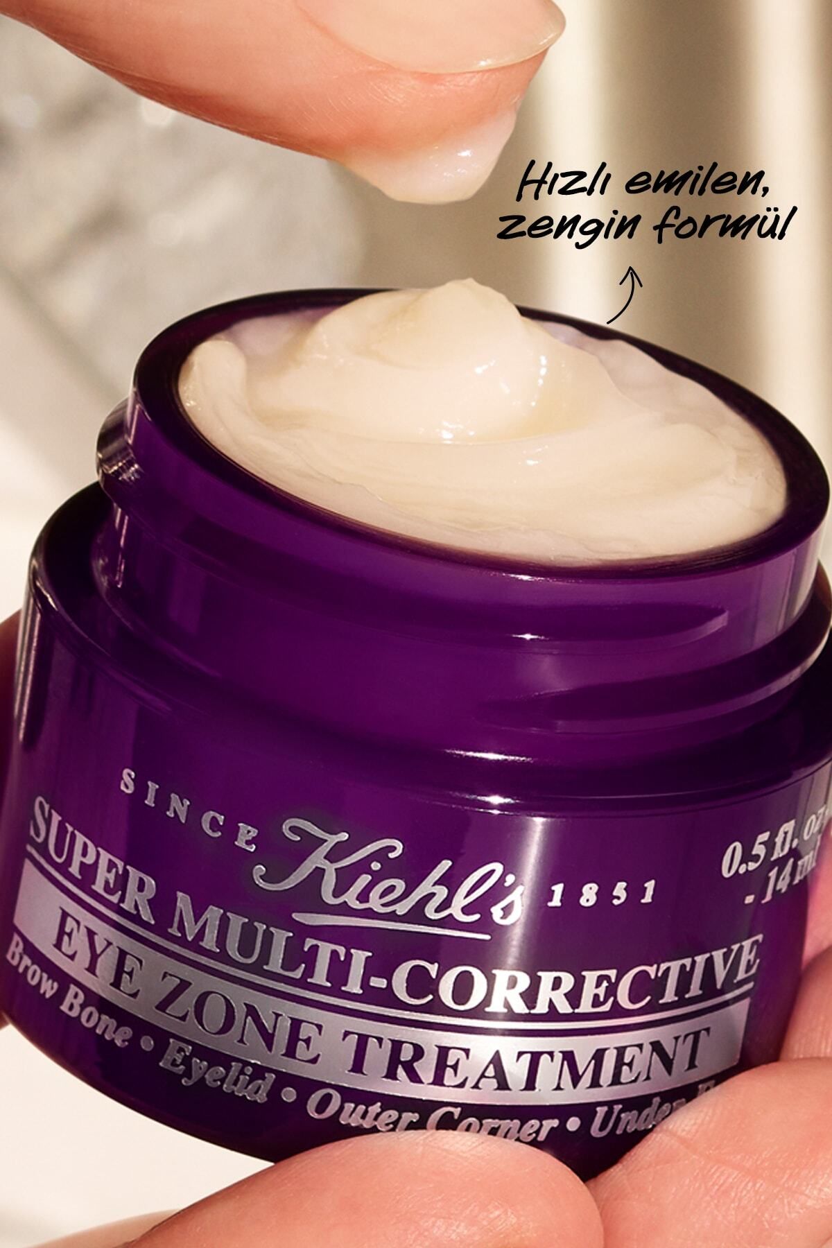 کرم دور چشم ضد تصفیه فوق العاده چند تصحیح حلقه و مراقبت از دایره تیره 14 میل Kiehl's