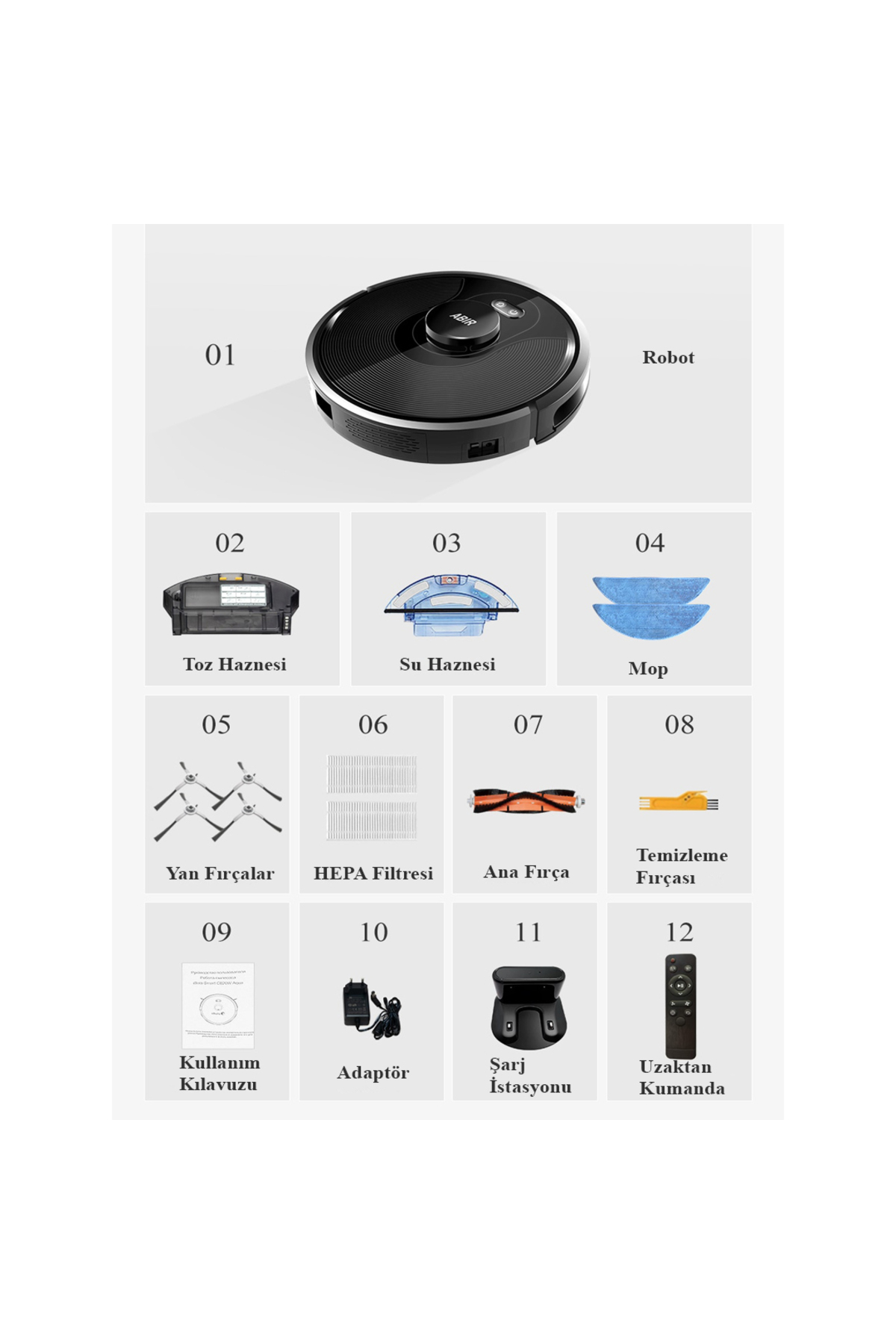 X8 Pro Ultraviyole 5000pa Lidar Robot Süpürge & Paspas 8