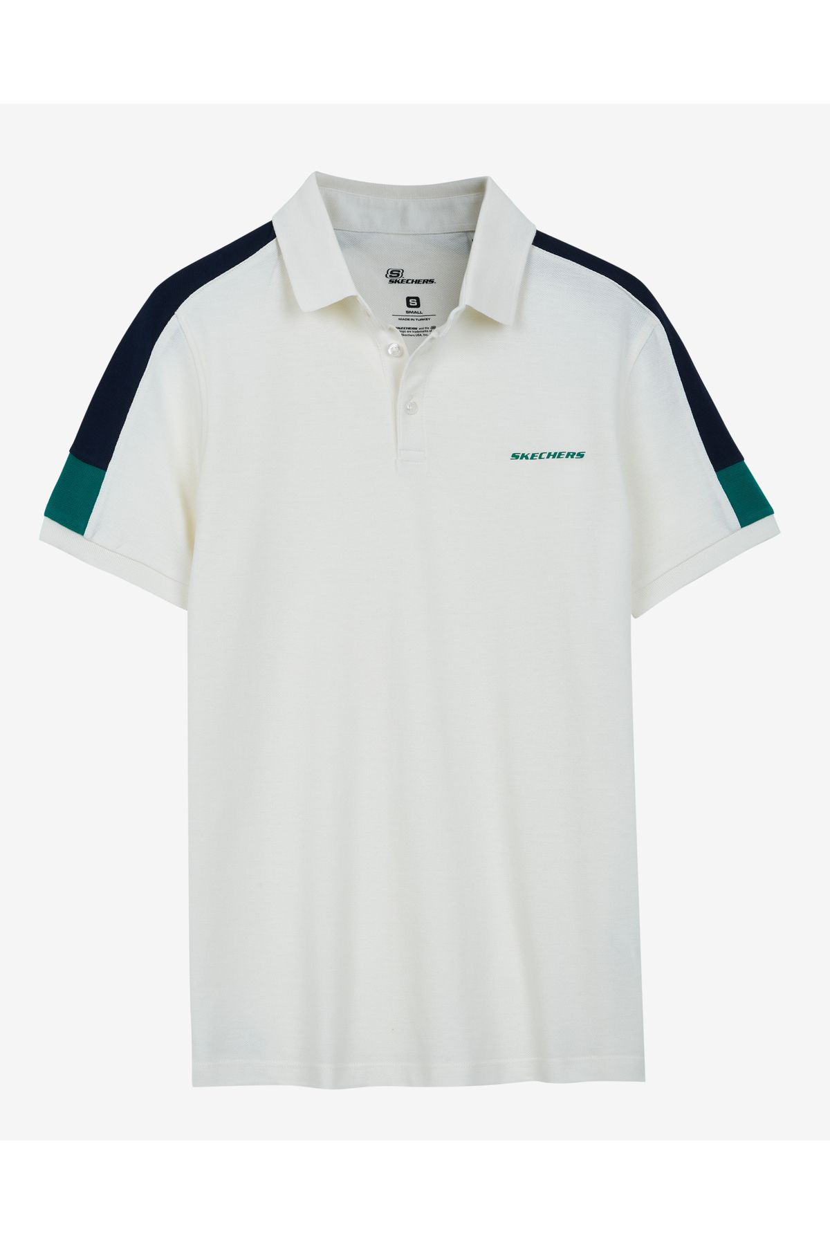 Skechers polo shirt mens white deals