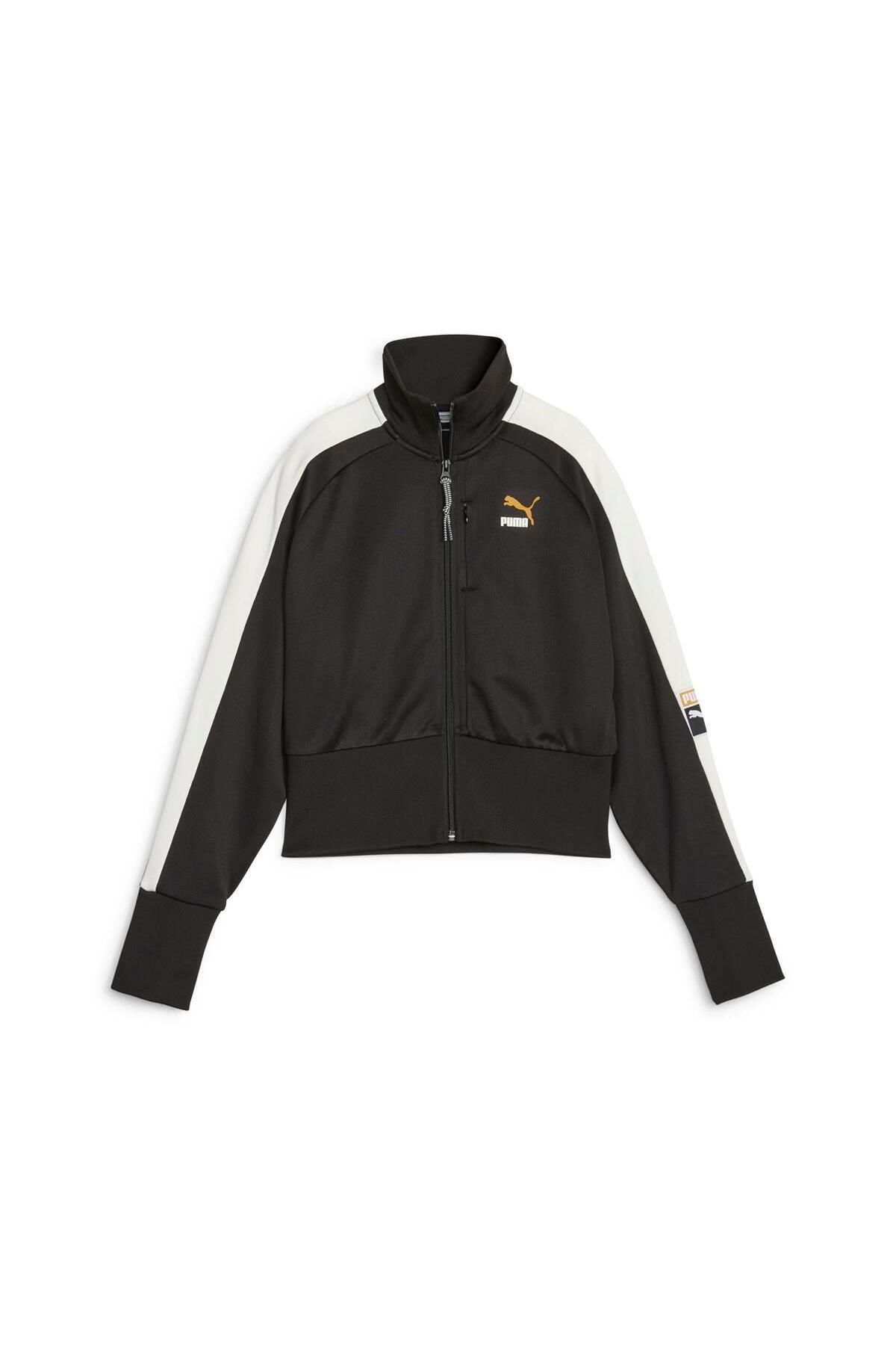 White puma track jacket top