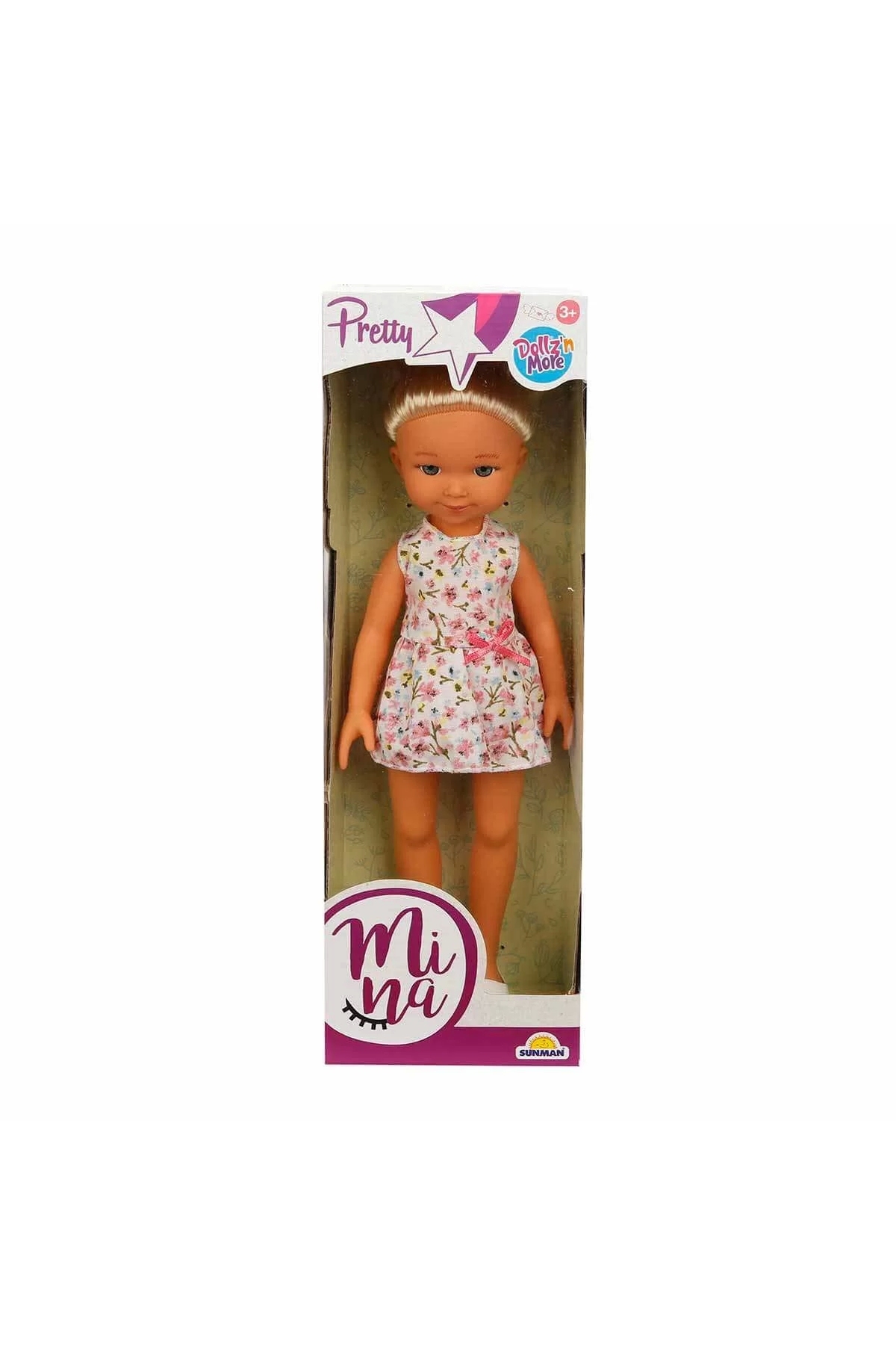 Mina Bebek 35 Cm. - Floral Dress