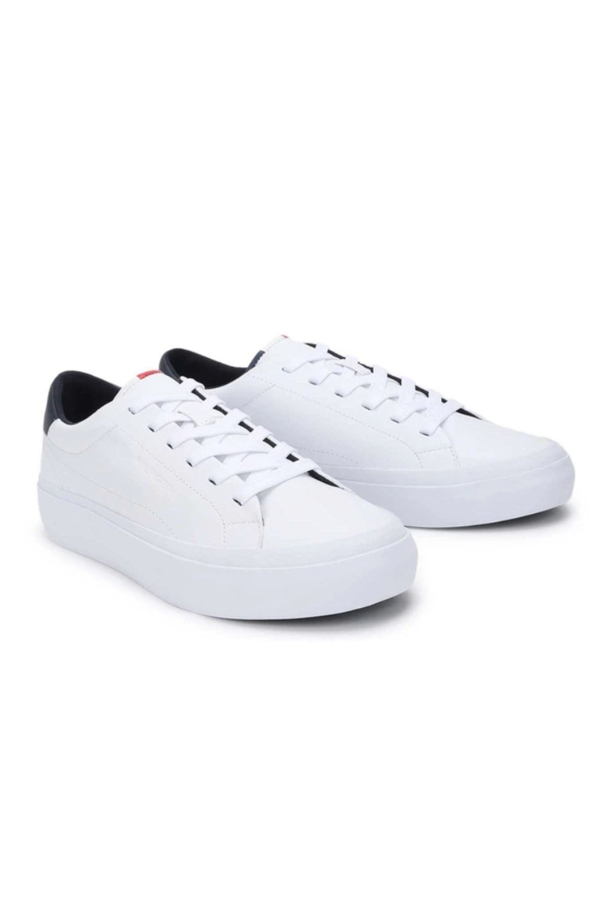 اسنیکر سفید مردانه کفش ورزشی پوست EO GREG 1A XM0XM02607 Tommy Hilfiger