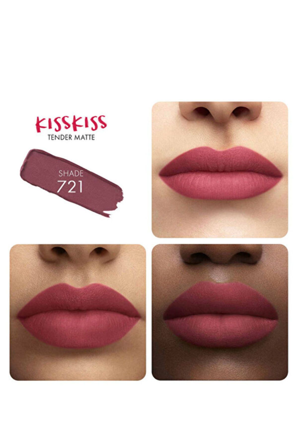 KissKiss Tender Matte - رژ لب مات درخشان 2.8 ge Guerlain