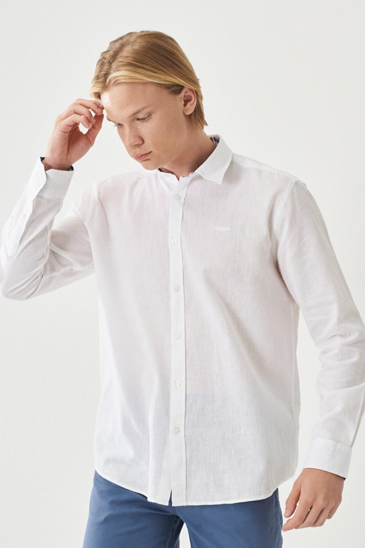 Wrangler پیراهن مردانه White W221085102