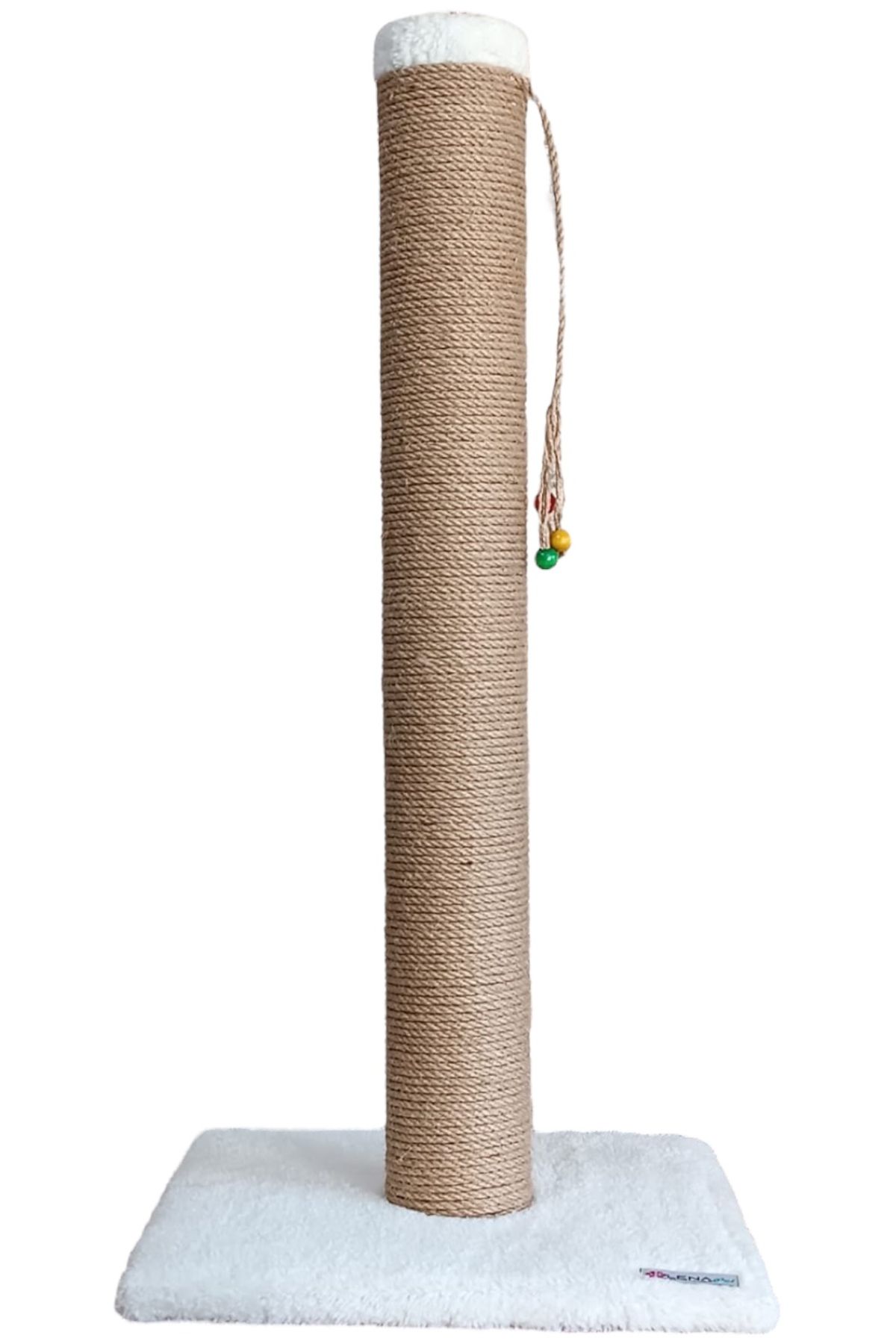 Lena Pet-82cm Large Size Cat Scratching Board Single Piece 10cm Pipe Diameter Ecru 2