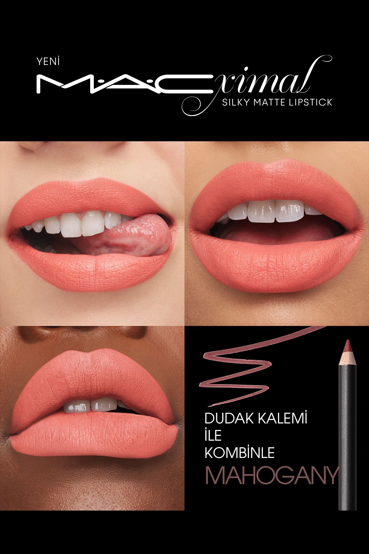 M.A.C-FLAMINGO-M·A·CXIMAL Silky Matte Lipstick Intensive Color-Providing Moisturizing Lipstick 3.5 g 5