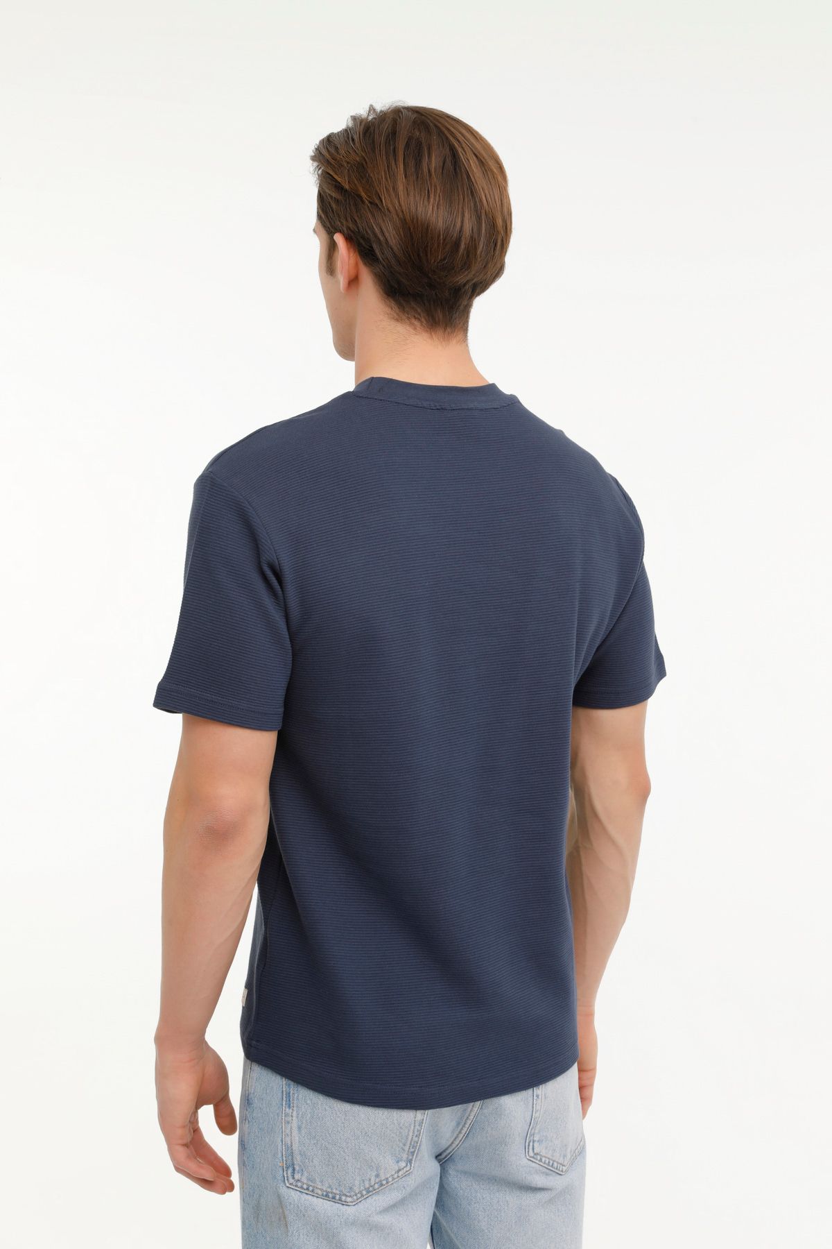 تی شرت آستین کوتاه مردانه ML JASPER 11URB1064 4FX Indigo Lumberjack