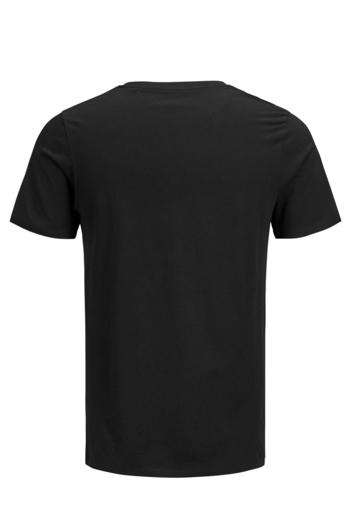 تیشرت مردانه مشکی جک اند جونز | 1YETSBS29291SIY اورجینال - تصویر 6