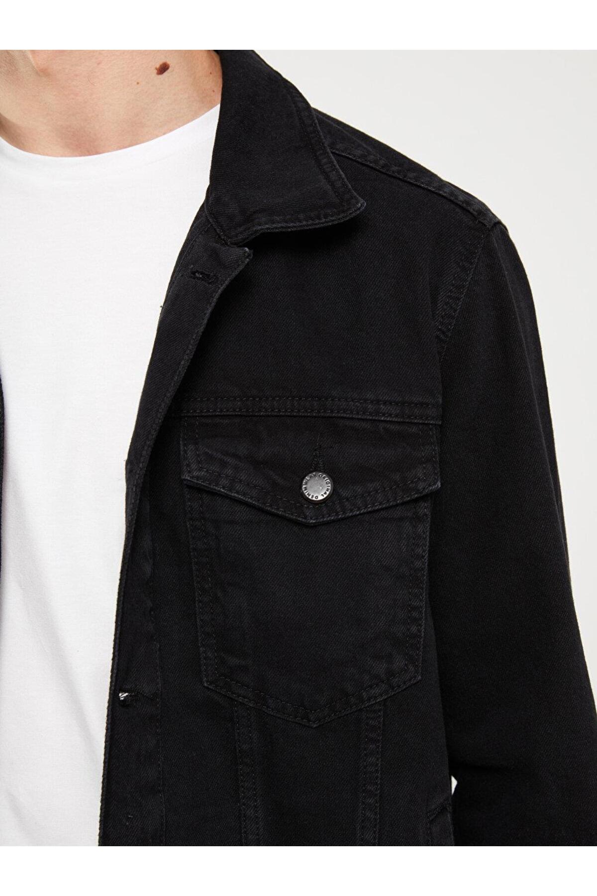 کاپشن مردانه مشکی ال سی وایکیکی | S31640Z8 اورجینال - تصویر 4