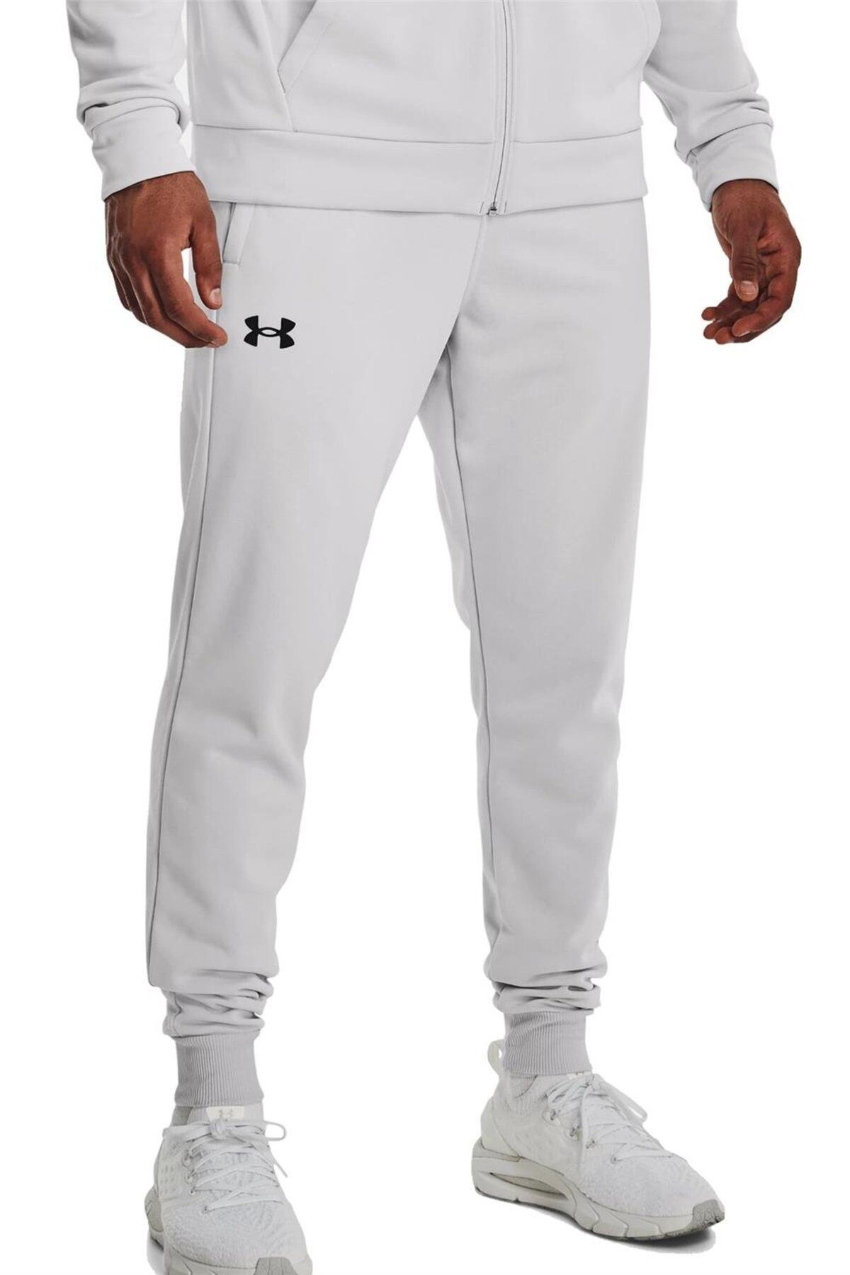 شلوار گرمکن ورزشی خاکستری مردانه لباس Fleece Joggers شش 1373362 014 Under Armour