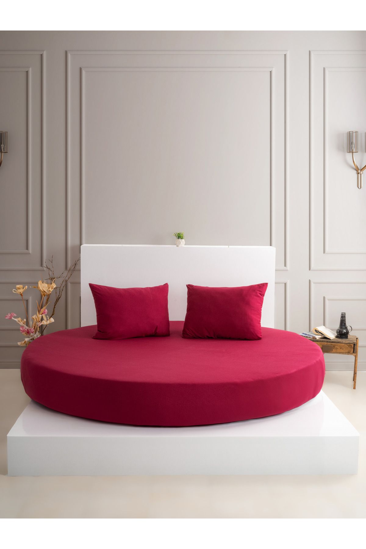 Babylee-Cotton Double Round Bed Sheet Set (220X220) Custom Made 1