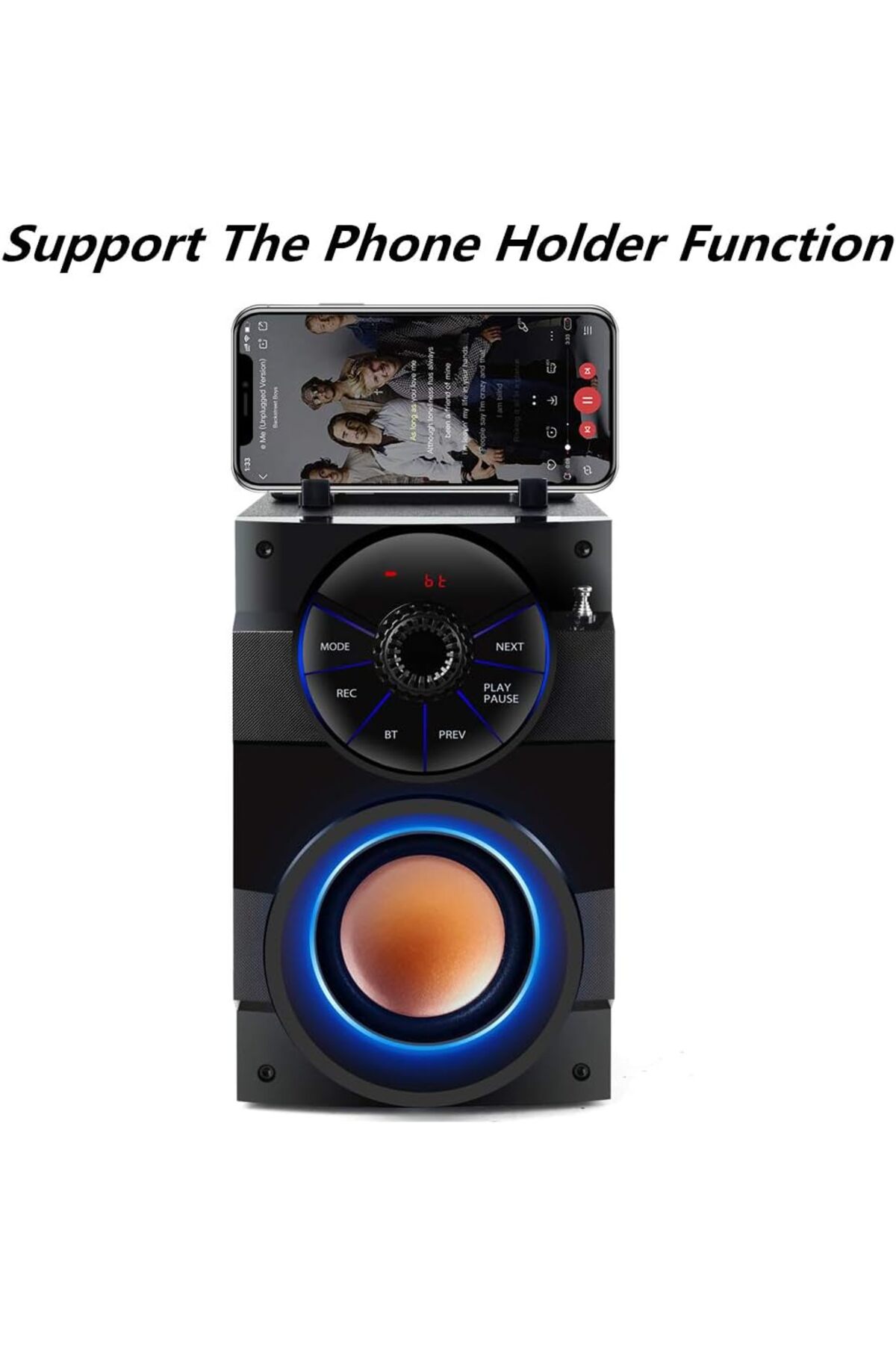 Karaoke Con Microfono Cassa Bluetooth Con Micofoni Senza Fili