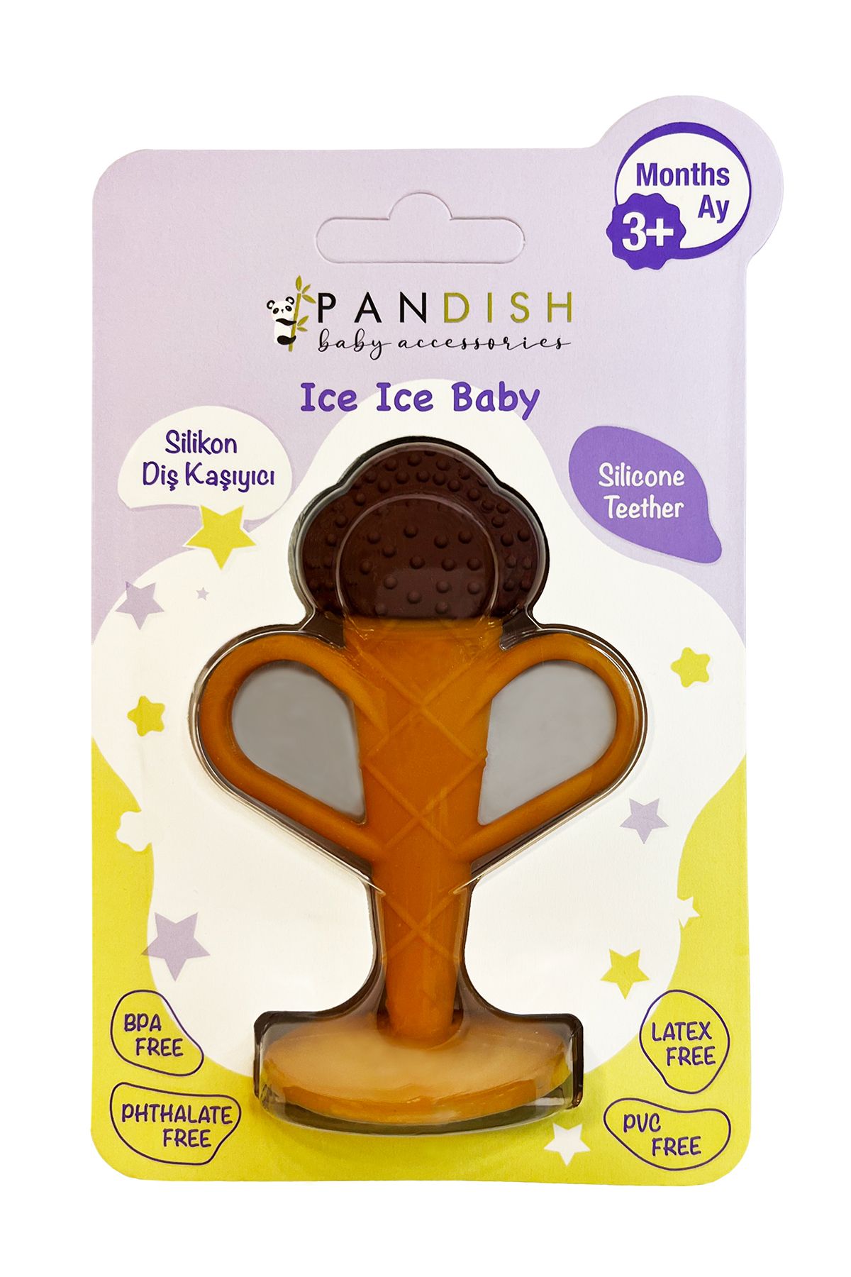 Pandish Ice Ice Baby Chocolate Brownie - Прорезыватель для шоколадного мороженого ICEICEBABY