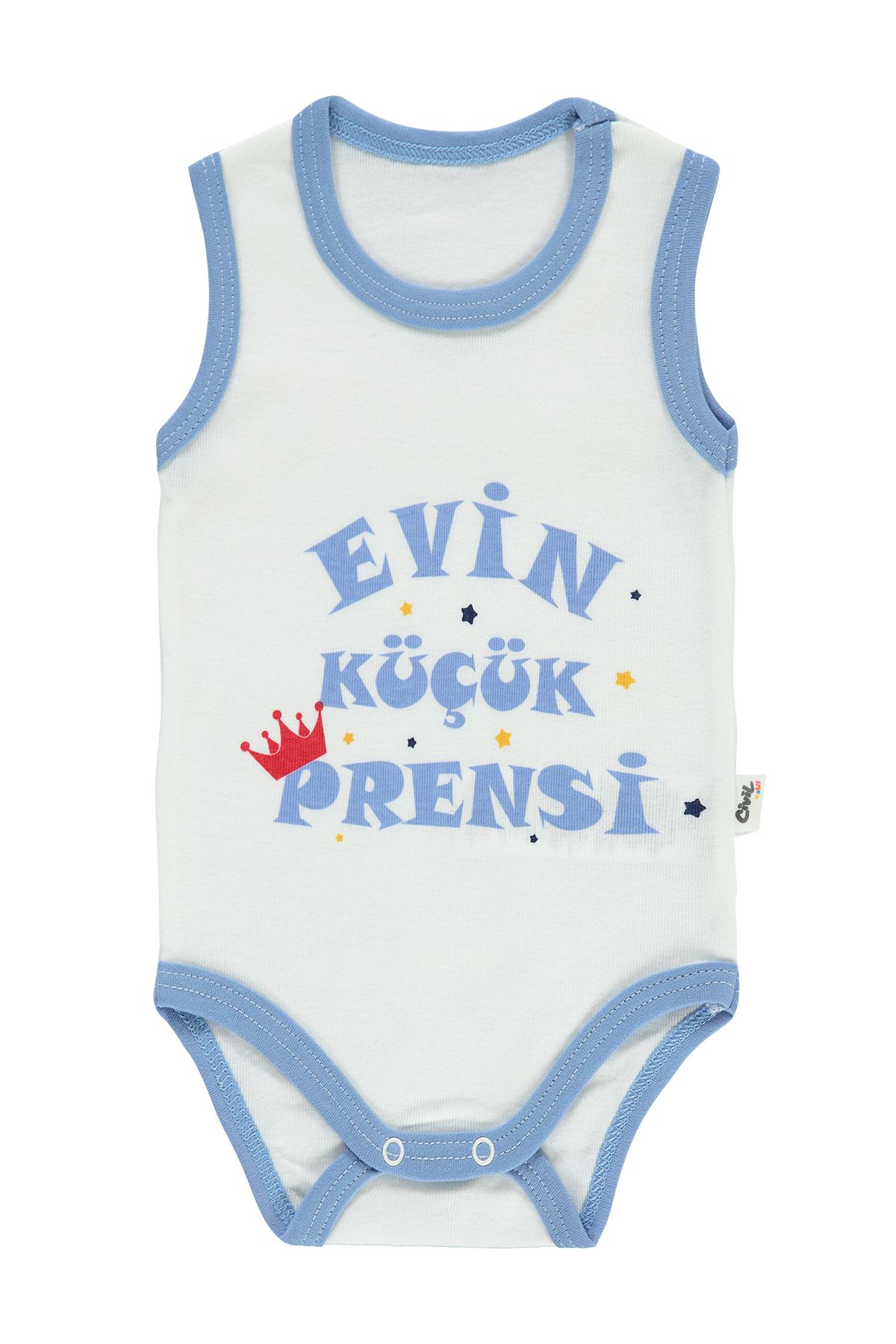 Civil Baby Baby Boy Snap-On Badi 1–36 месяцев, синий 147672374Y31