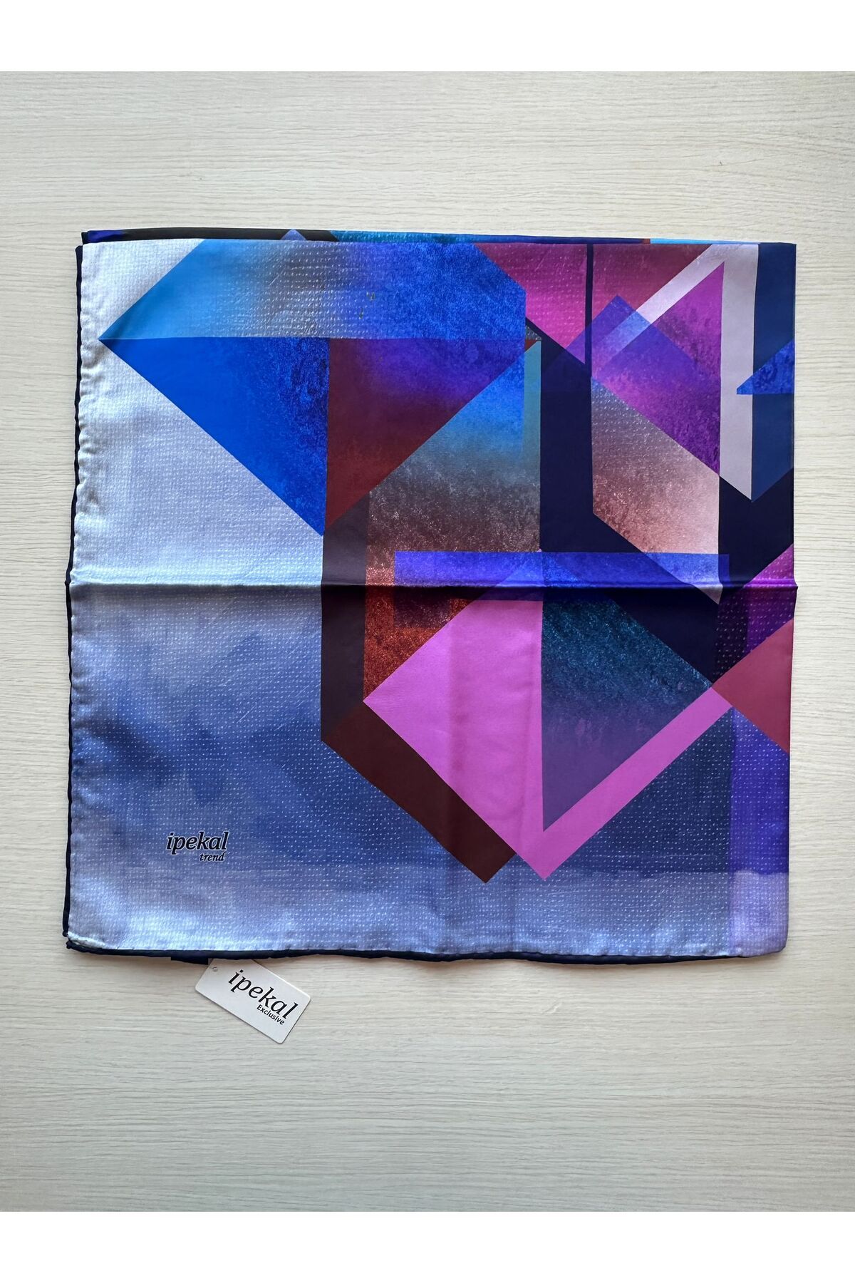 İpekal-Trend Digital Printing Triangle Patterned Royan Scarf Pattern 5 Colors 10 4