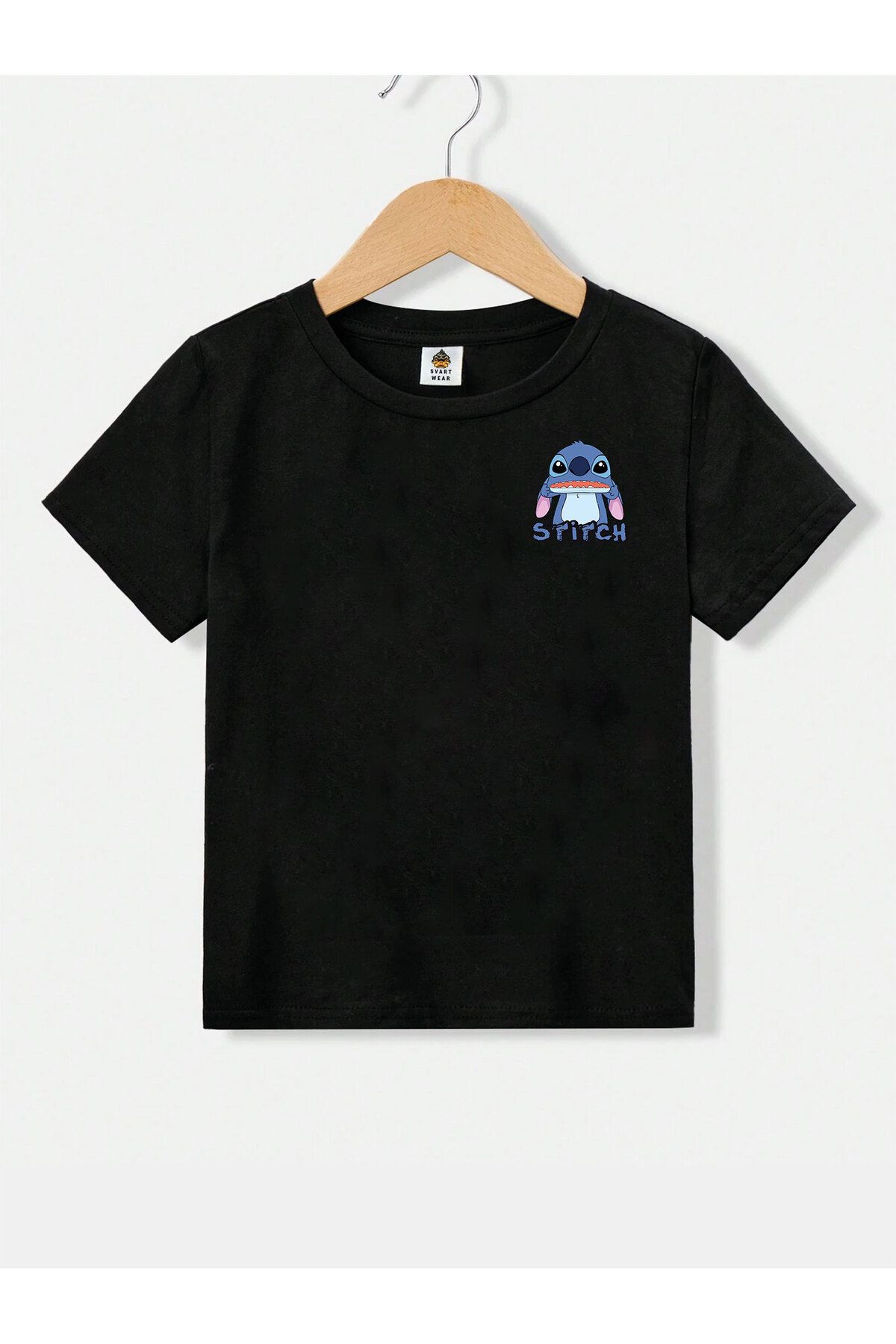 SVART WEAR-Disney Stitch Crew Neck Cotton Printed Short Sleeve Kids and Teens T-Shirt 2