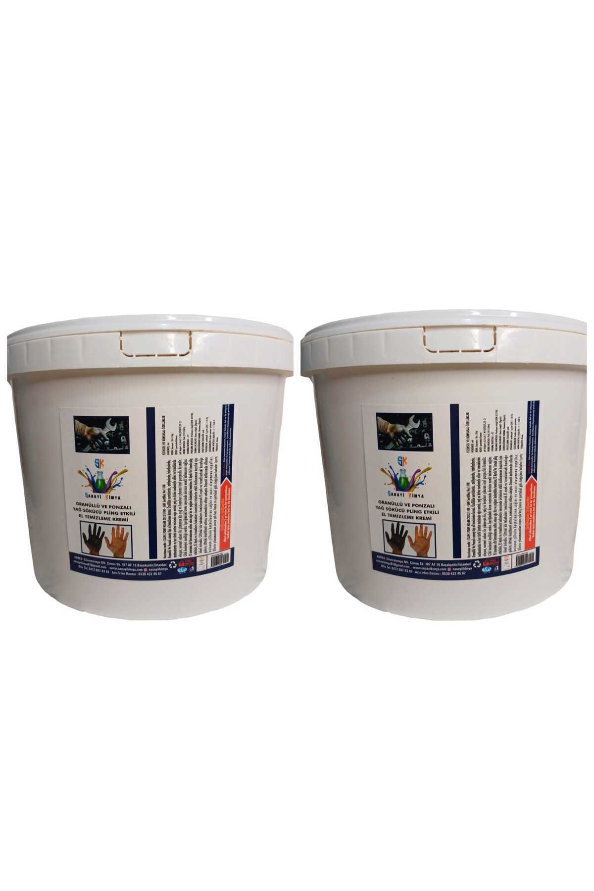 Endüstriyel Granürlü Ponzalı El Temizleme Kremİ SABUNU 15 Kg ( 2 ADET )