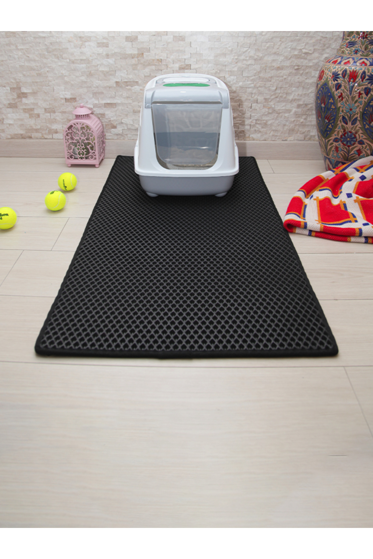 Genel Markalar 60x110 CM KEDİ TUVALETİ ÖNÜ PASPASI KEDİ KUMU PASPASI