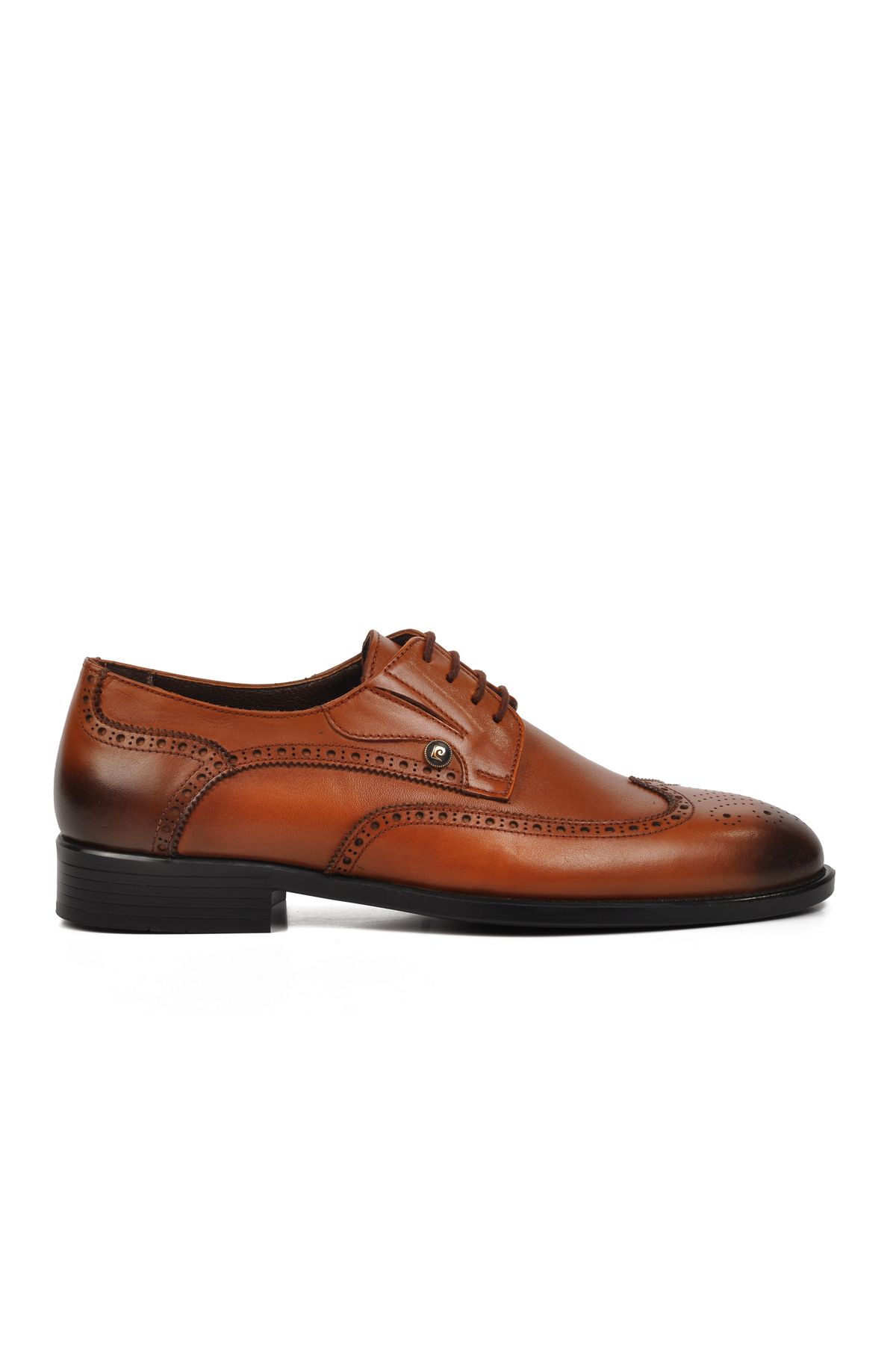 کفش کلاسیک مردانه چرم اصل 63576 Tan Pierre Cardin