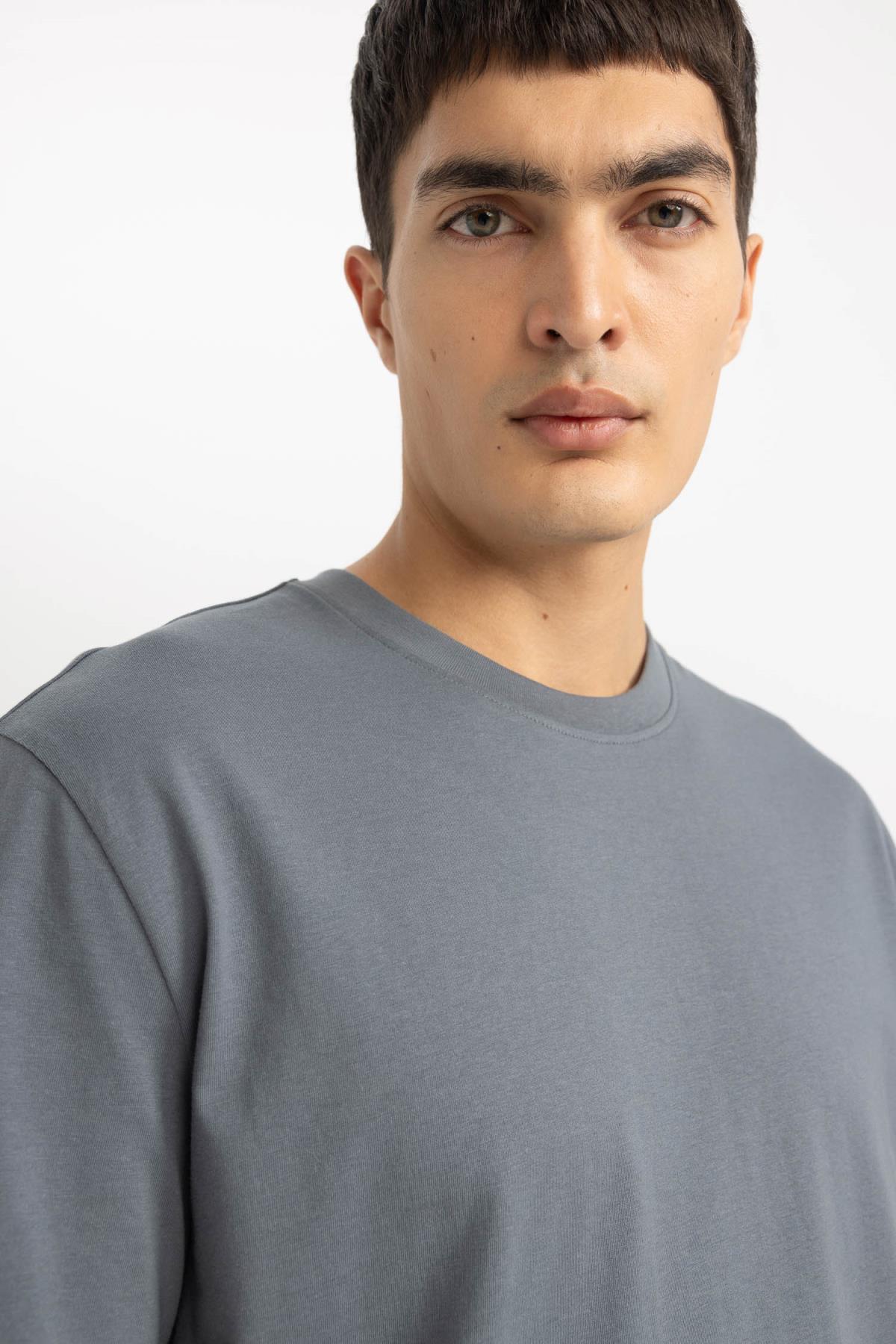 تی شرت مردانه دفاکتو | V7699AZ24SP Defacto - Image 4