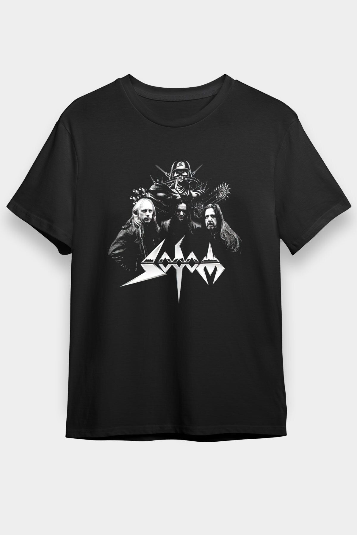 tf tişörtfabrikası Tricou Unisex Negru Sodom Unisex - 5-6 ani