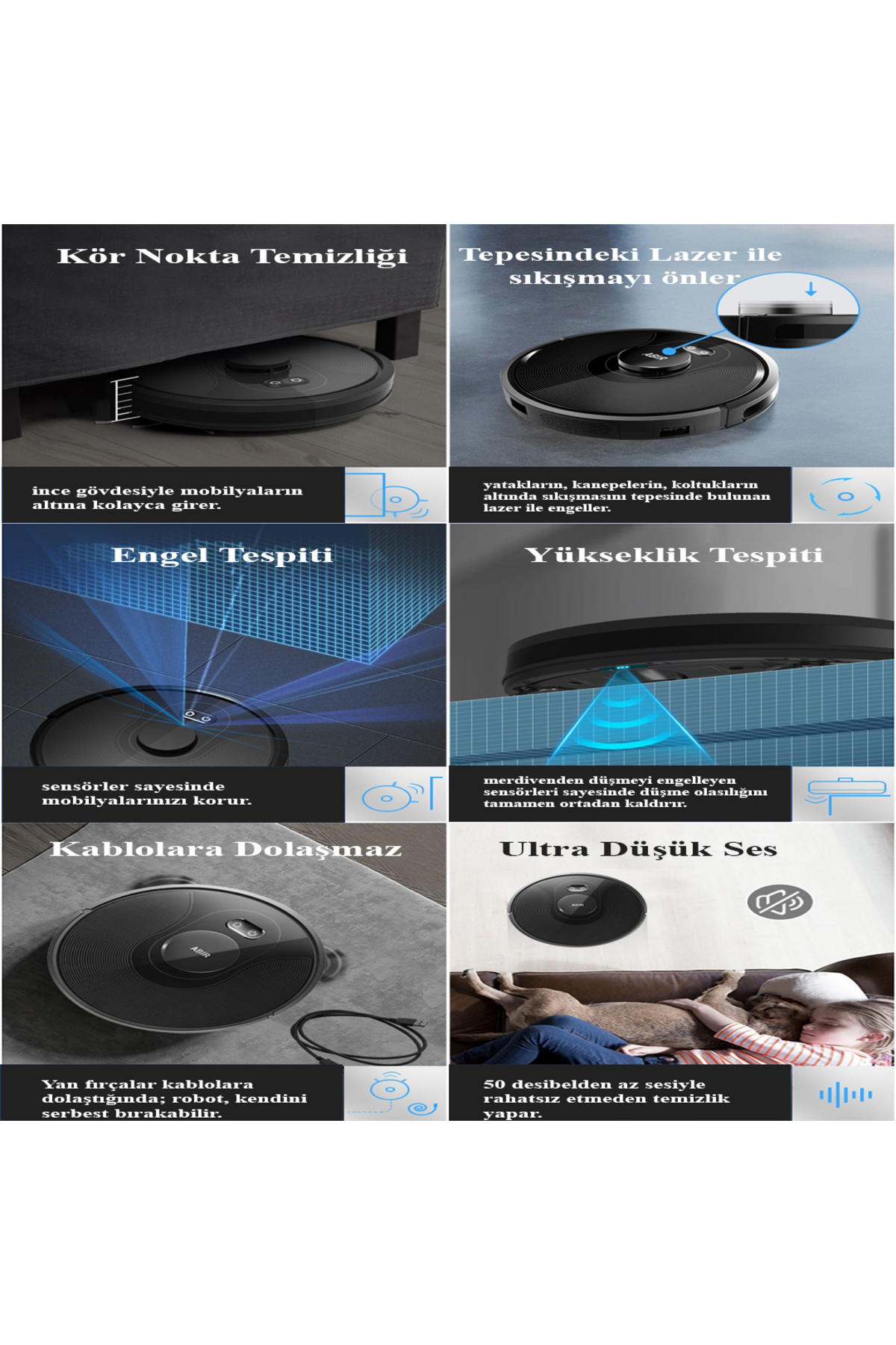 X8 Pro Ultraviyole 5000pa Lidar Robot Süpürge & Paspas 6
