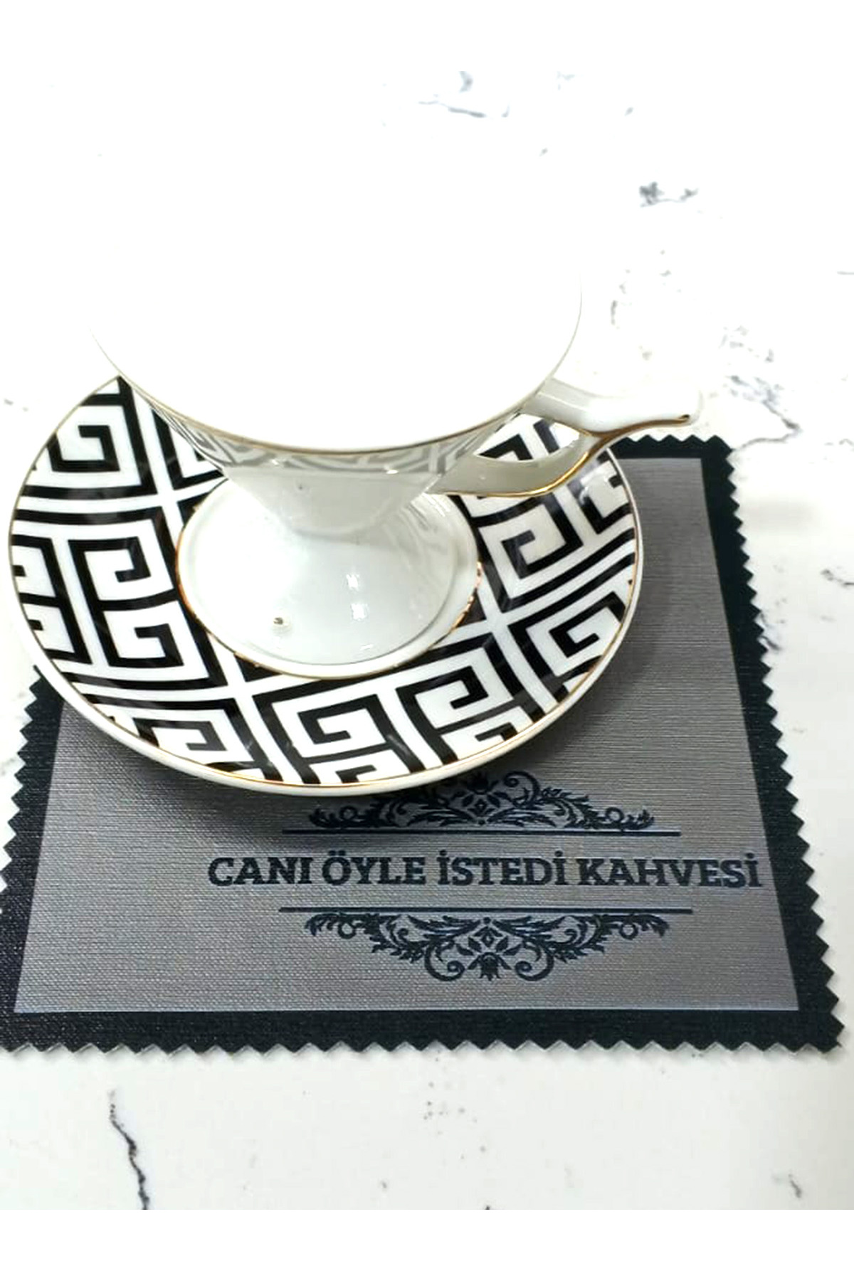 6 lı Kişiye Özel Özel Tasarım Deri Sunum Peçeteliği 4