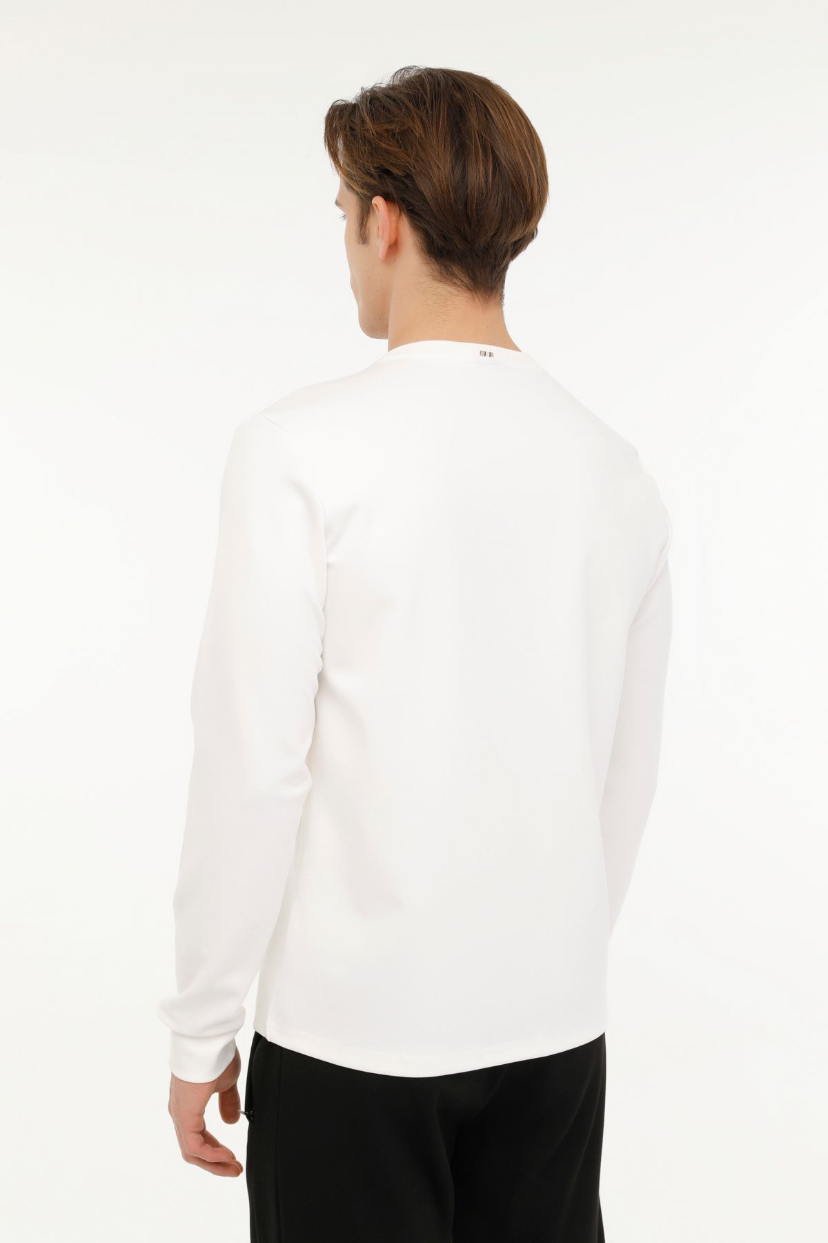 سویشرت مردانه ML OWEN 16ITL1065 4FX OFF WHITE Lumberjack