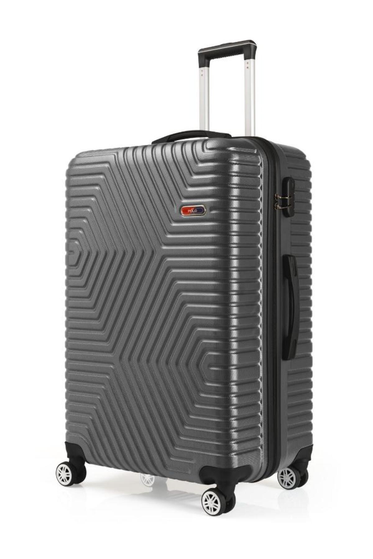 G&D Polo Suitcase Abs Koyu Gri Büyük Boy Valiz 600.02-B