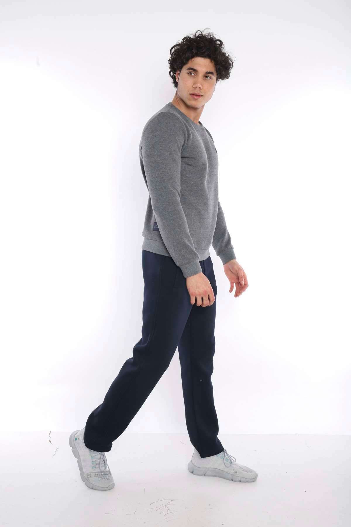 ست گرمکن ورزشی مردانه G3 MELANJ مردانه'S WINTER ضخامت 3 I؟ PLIK SWEAT SATATO TEAM A3053 Escetic