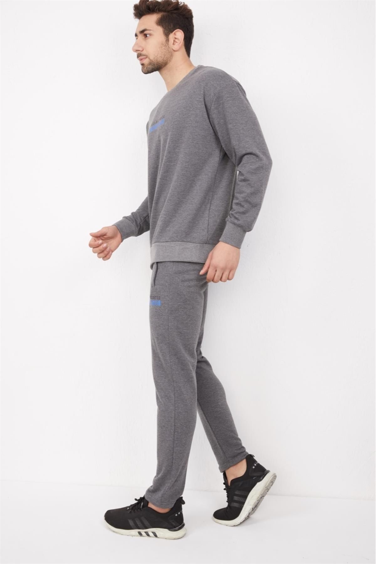 ست گرمکن ورزشی مردانه 3 لباس عروس عروسکی GRAY Escetic