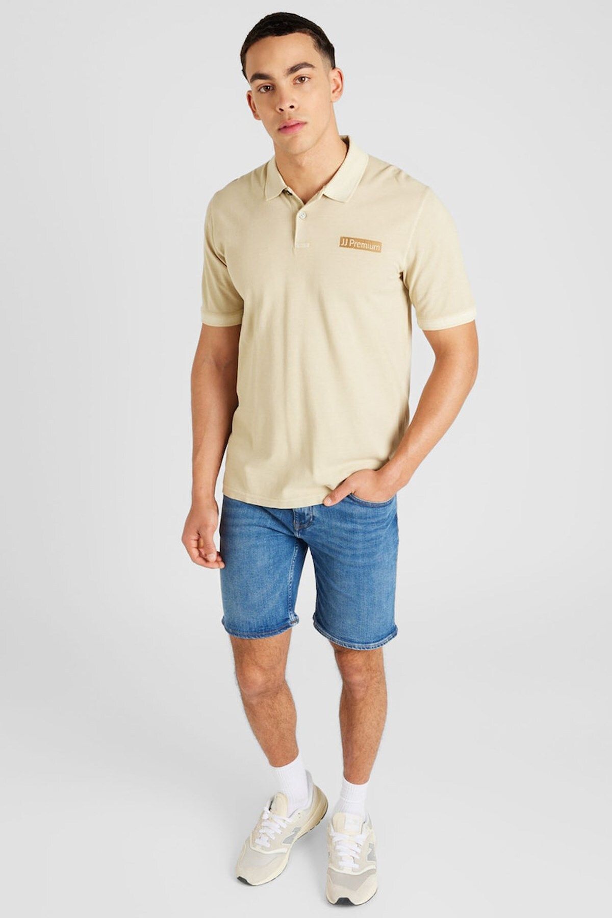 تی شرت یقه پولو نود مردانه POLO YAKA T اورجینال Jack Jones Jack & Jones