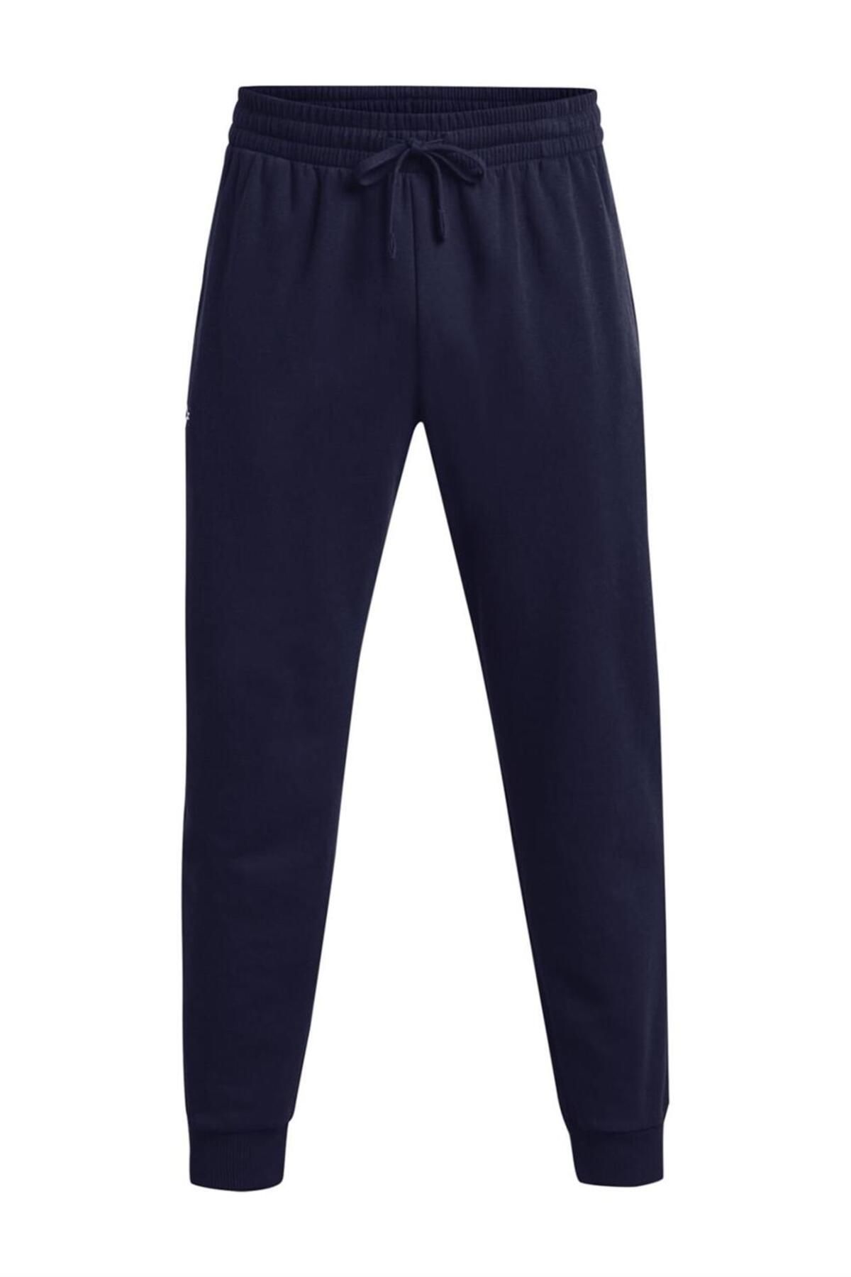شلوار گرمکن ورزشی آبی مردانه رقیب UA Fleece Joggers TrackSuit Sixist Six 1379774 410 Under Armour