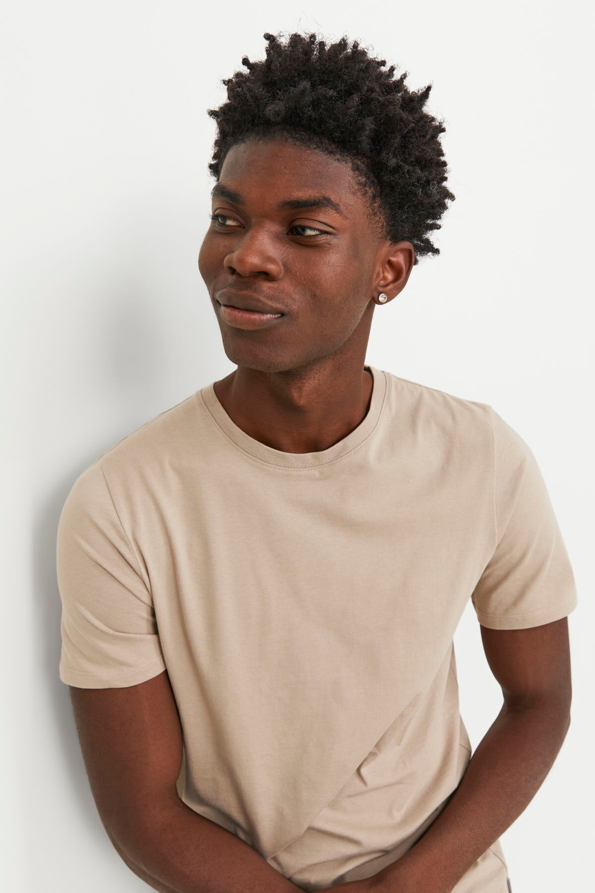 تی شرت جک اند جونز مردانه 100% پنبه خاکستری بیسیک راسته Regular/رگولار    بیسیک Daily/روزانه | Jack & Jones 12156101 - BS TR - تصویر 5